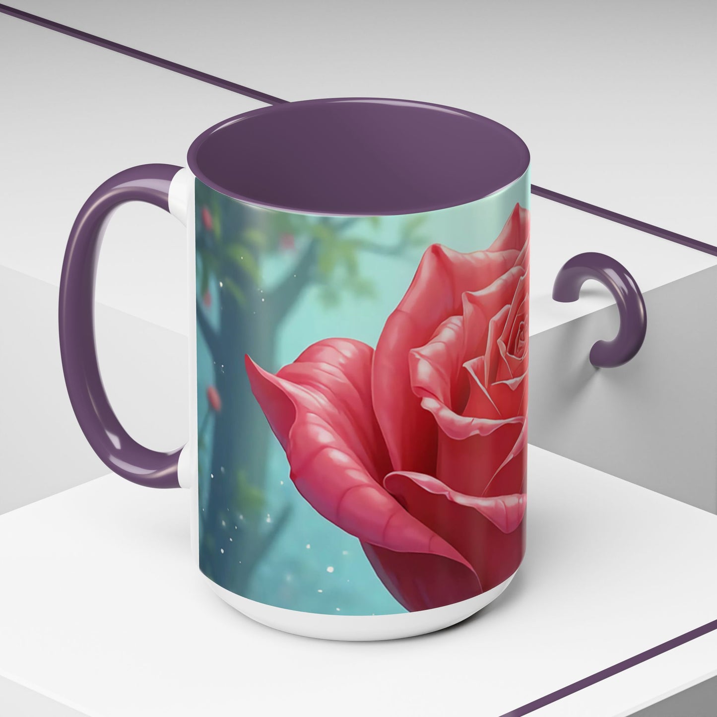 Elegant Rose Coffee Mug for Floral Lovers, Perfect Gift for Mother’s Day, Birthday, Home Decor, Garden Enthusiasts, Art Collectors