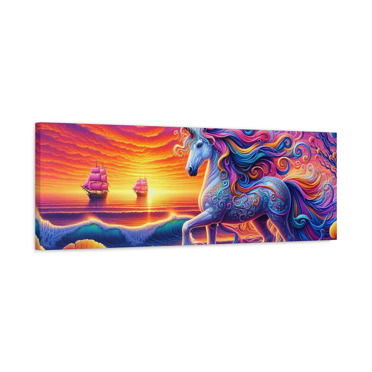 Matte Canvas, Stretched, 1.25" Unicorn