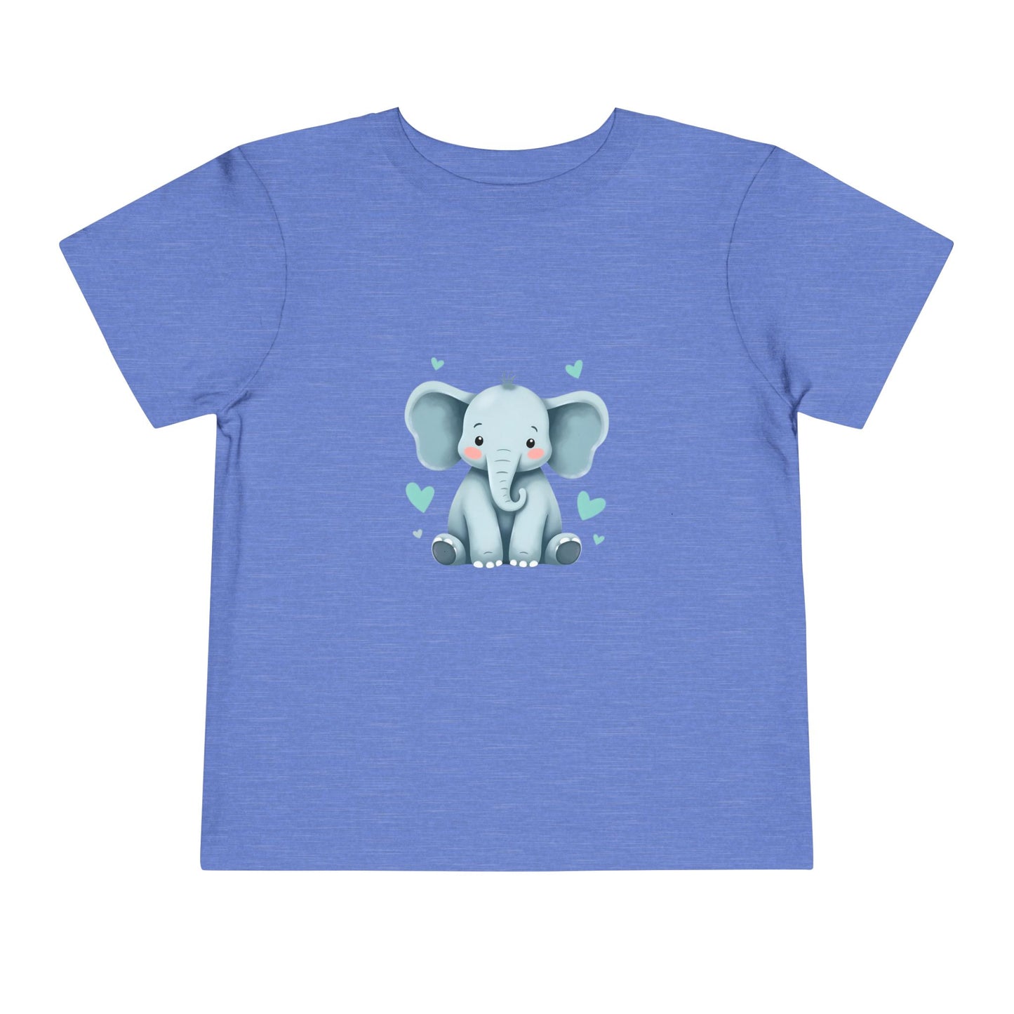 Adorable Elephant Toddler Tee, Kids Short Sleeve Shirt, Cute Baby Clothes, Elephant Lover Gift, Birthday Outfit
