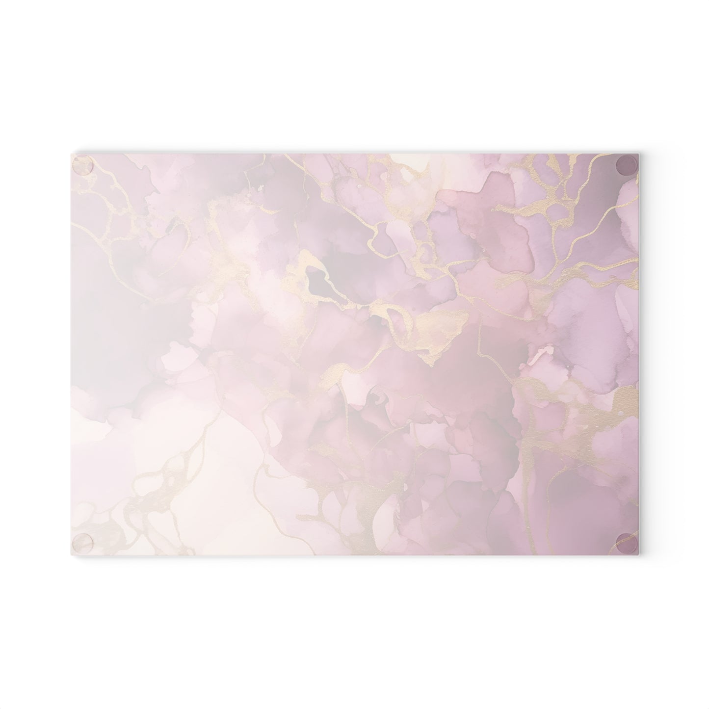 Elegant Pink Marble Glass Cutting Board, Kitchen Decor