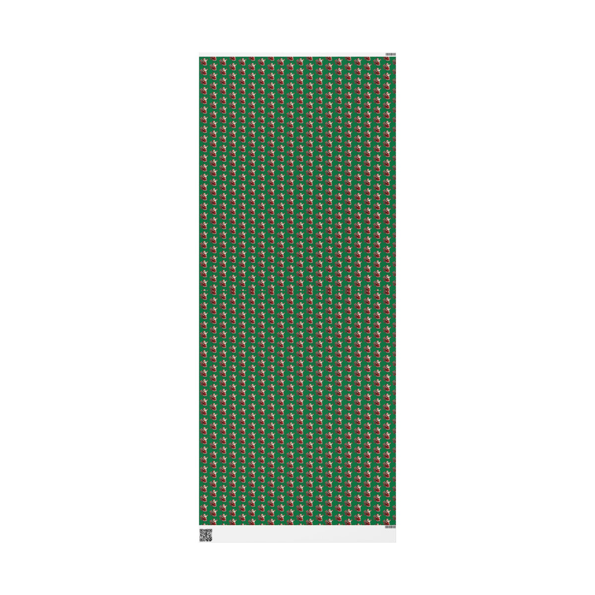 Christmas Dachshund Wrapping Paper — Green Santa Dog Gift Wrap