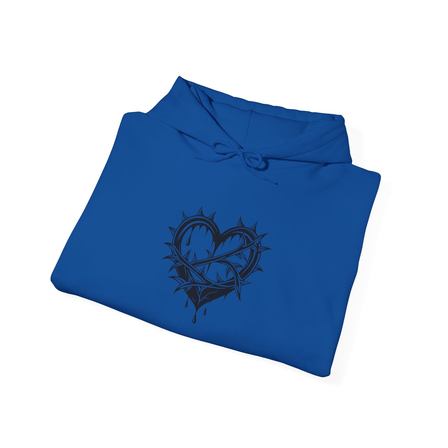 Chic Hooded Sweatshirt with Heart Design - Cozy Streetwear, Perfect Gift for Friends, Casual Style, Empowering Sayings, Unisex Fashion
