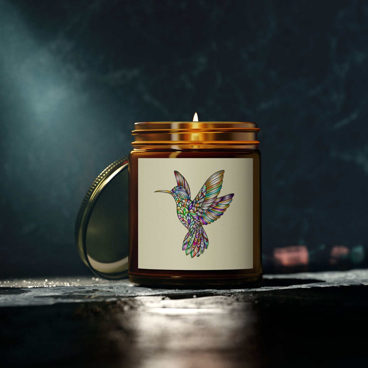 Colorful Hummingbird Scented Candle, Aromatherapy Candle, Gift Idea, Home Decor, Relaxation Candle, Eco-Friendly Wax