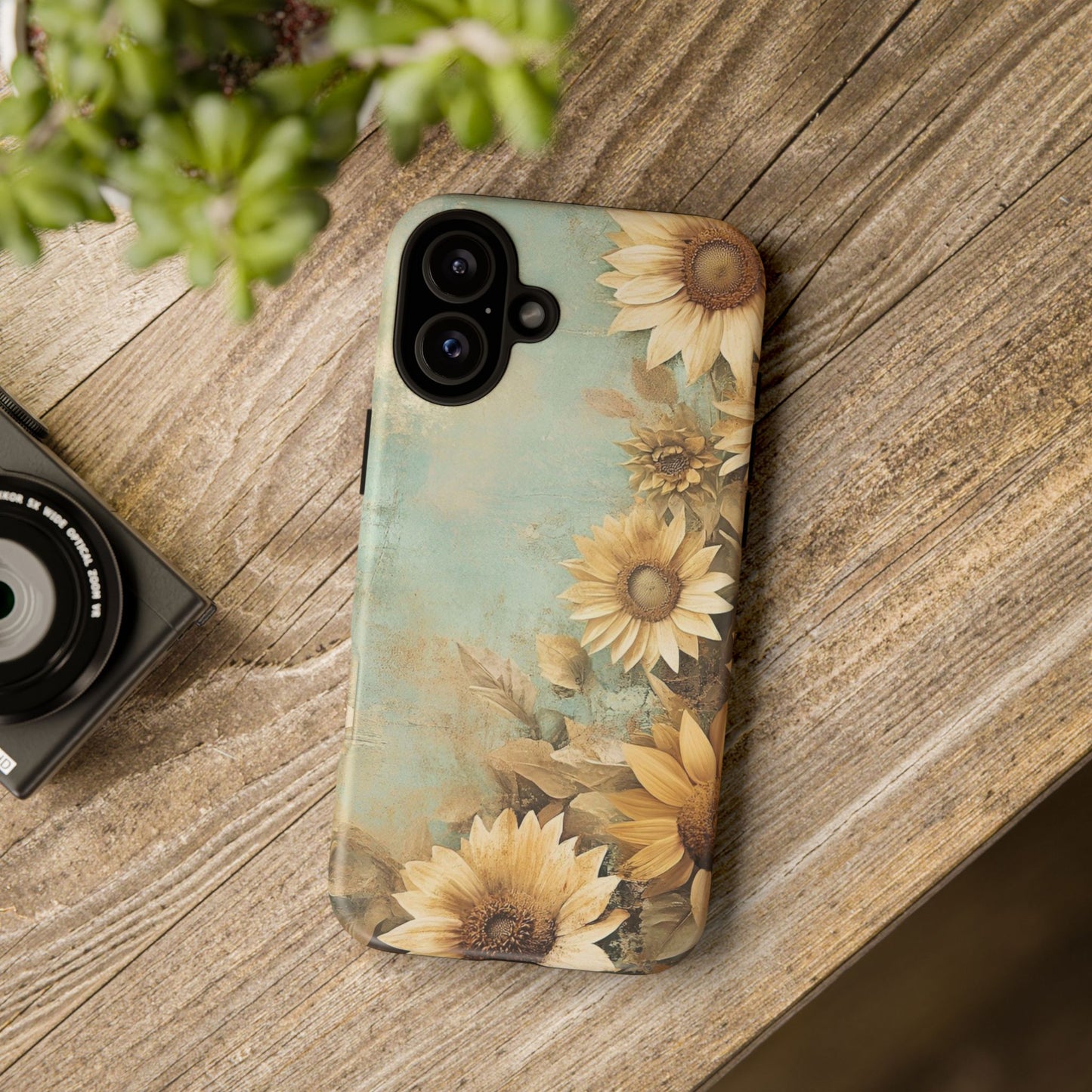 Sunflower Phone Case, Tough Shell Floral Cover, Nature Inspired Gift, Durable Protective Case, Perfect for Spring and Summer