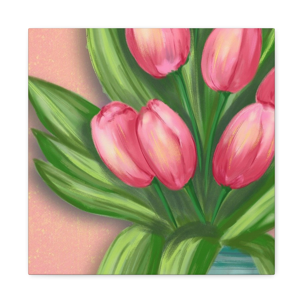 Matte Canvas, Stretched, 1.25" Tulips