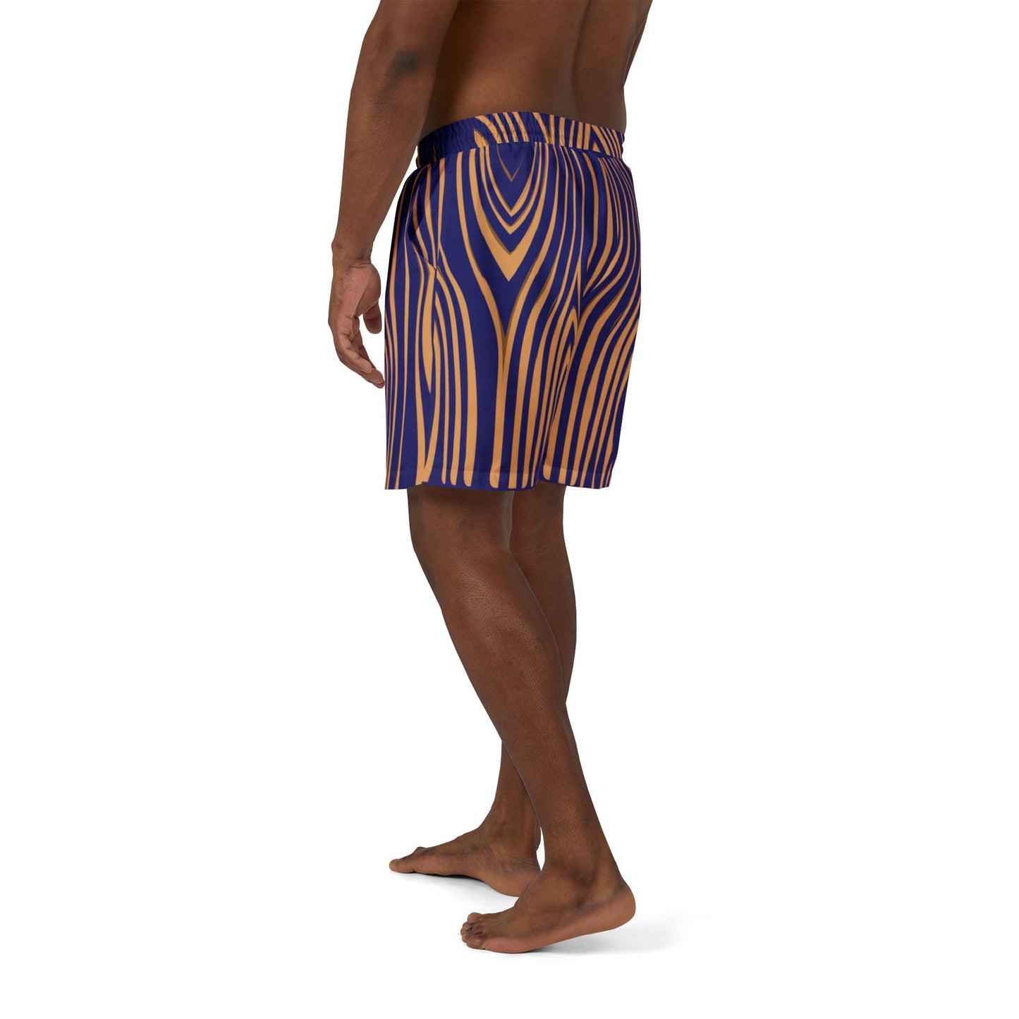 Trendy Wood Grain Print Swim Shorts, Unisex Beachwear, Summer Pool Shorts, Vacation Swimwear, Surf Style, Gift for Him/Her