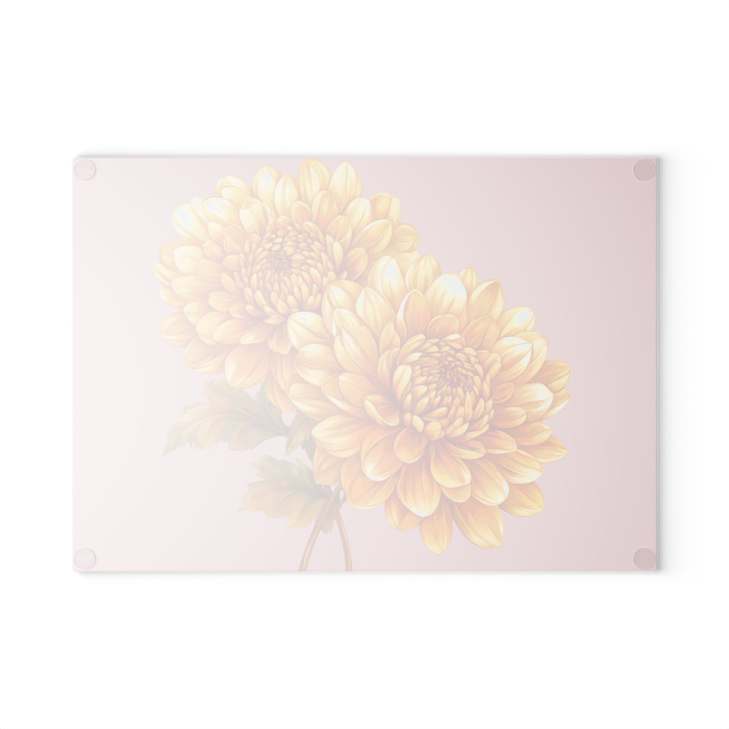 Floral Elegance Glass Cutting Board - Perfect Kitchen Decor, Gift for Bakers, Mother's Day, Housewarming, and Floral Lovers