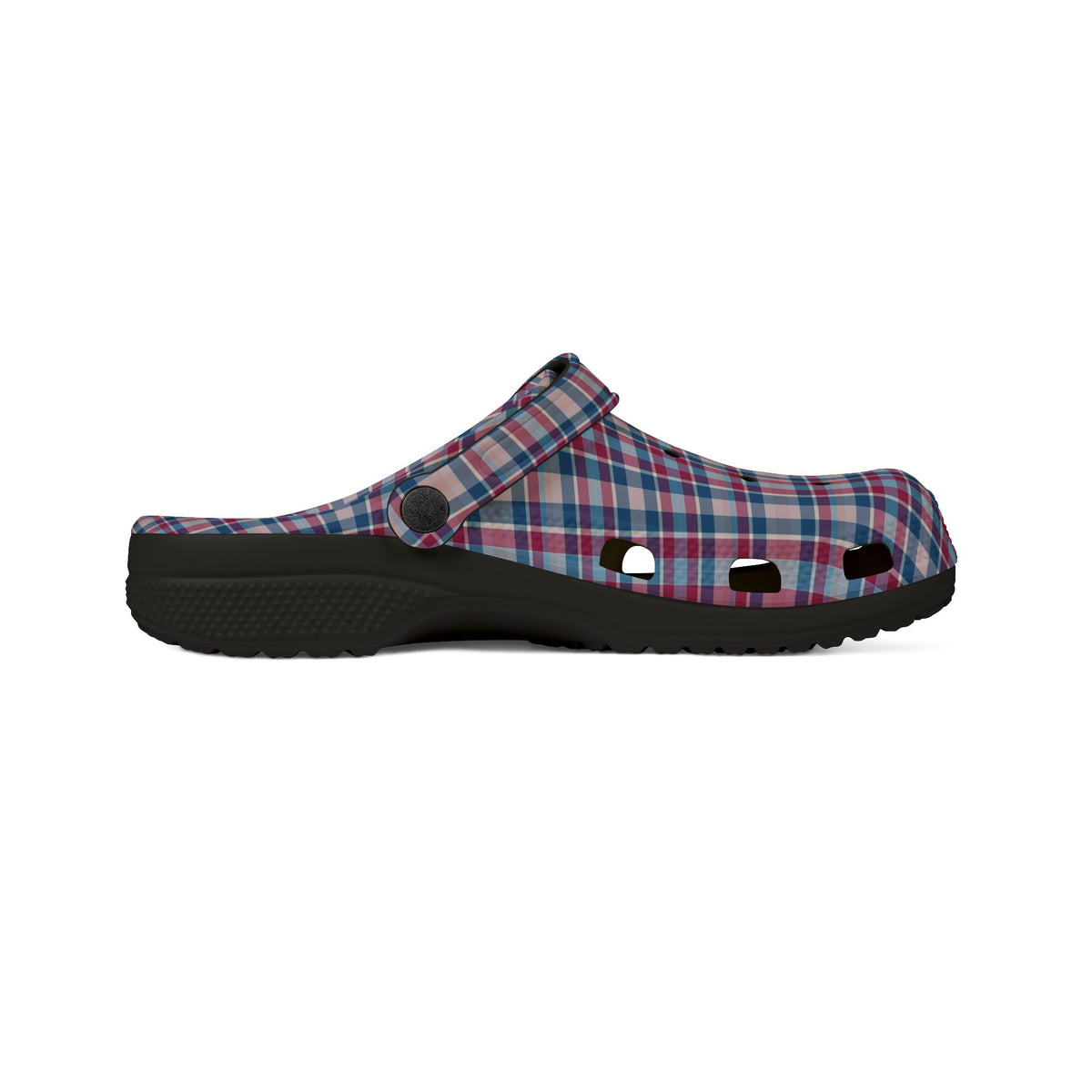 Plaid EVA Foam Clogs — Lightweight Comfortable Garden & Casual Shoes