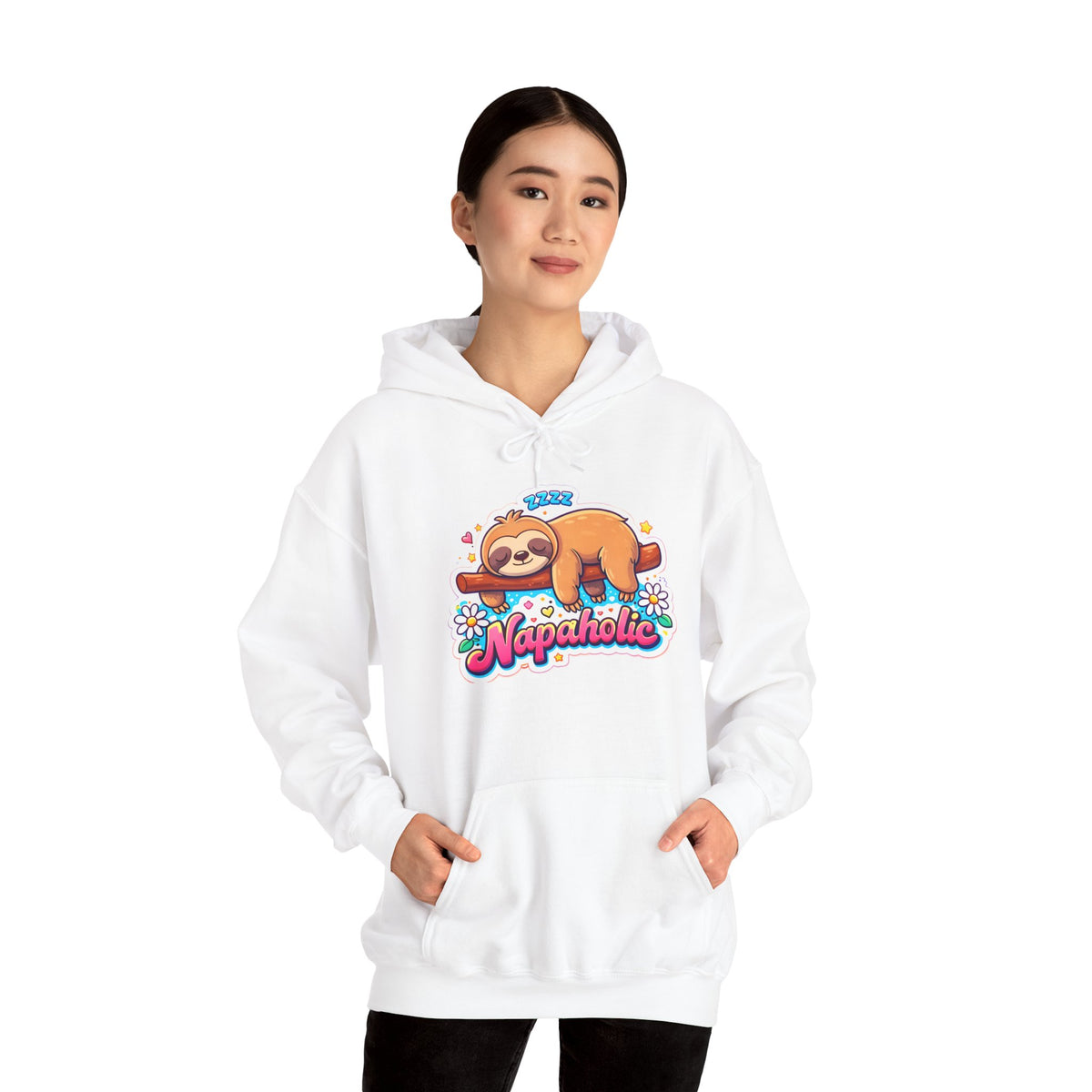 Napaholic Sloth Hoodie — Cute Sleepy Sloth Graphic Sweatshirt