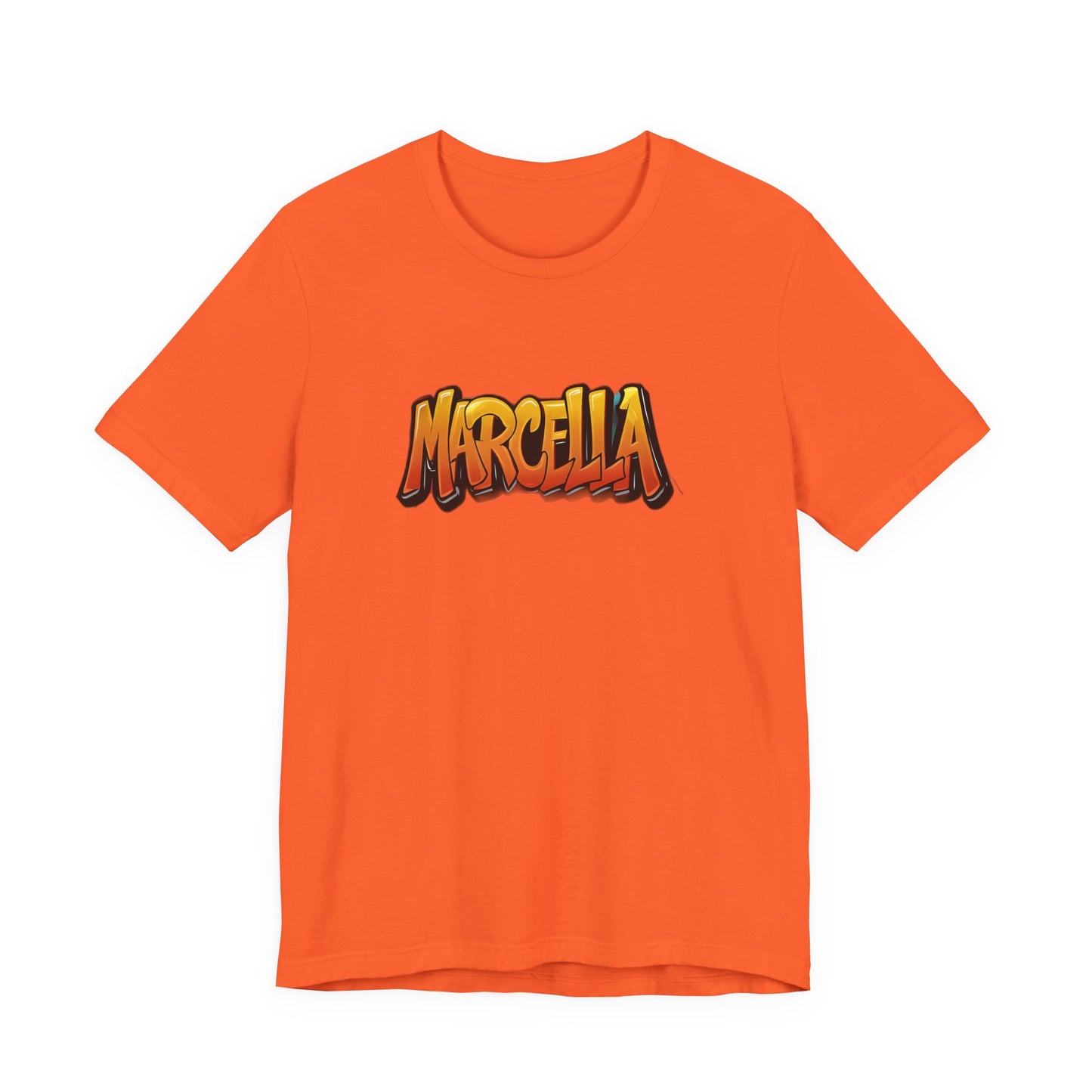 Marcella Graphic Tee, Unisex Short Sleeve Shirt for Casual Wear, Gift for Friends, Summer Outfit, Unique Name Shirt