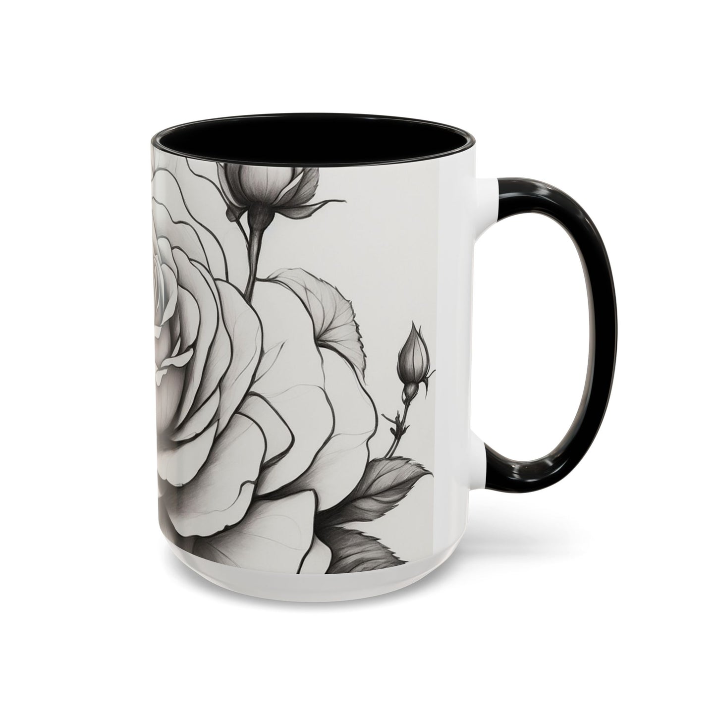 Elegant Floral Coffee Mug - Perfect Gift for Flower Lovers, Mother's Day, Birthdays, Home Decor, Office Use