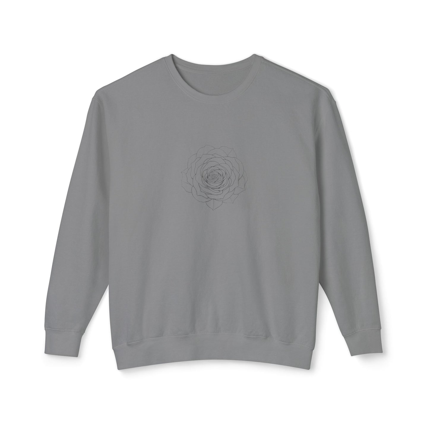 Minimalist Floral Crewneck Sweatshirt, Cozy Unisex Pullover, Casual Spring Apparel, Perfect Gift for Her, Everyday Comfort