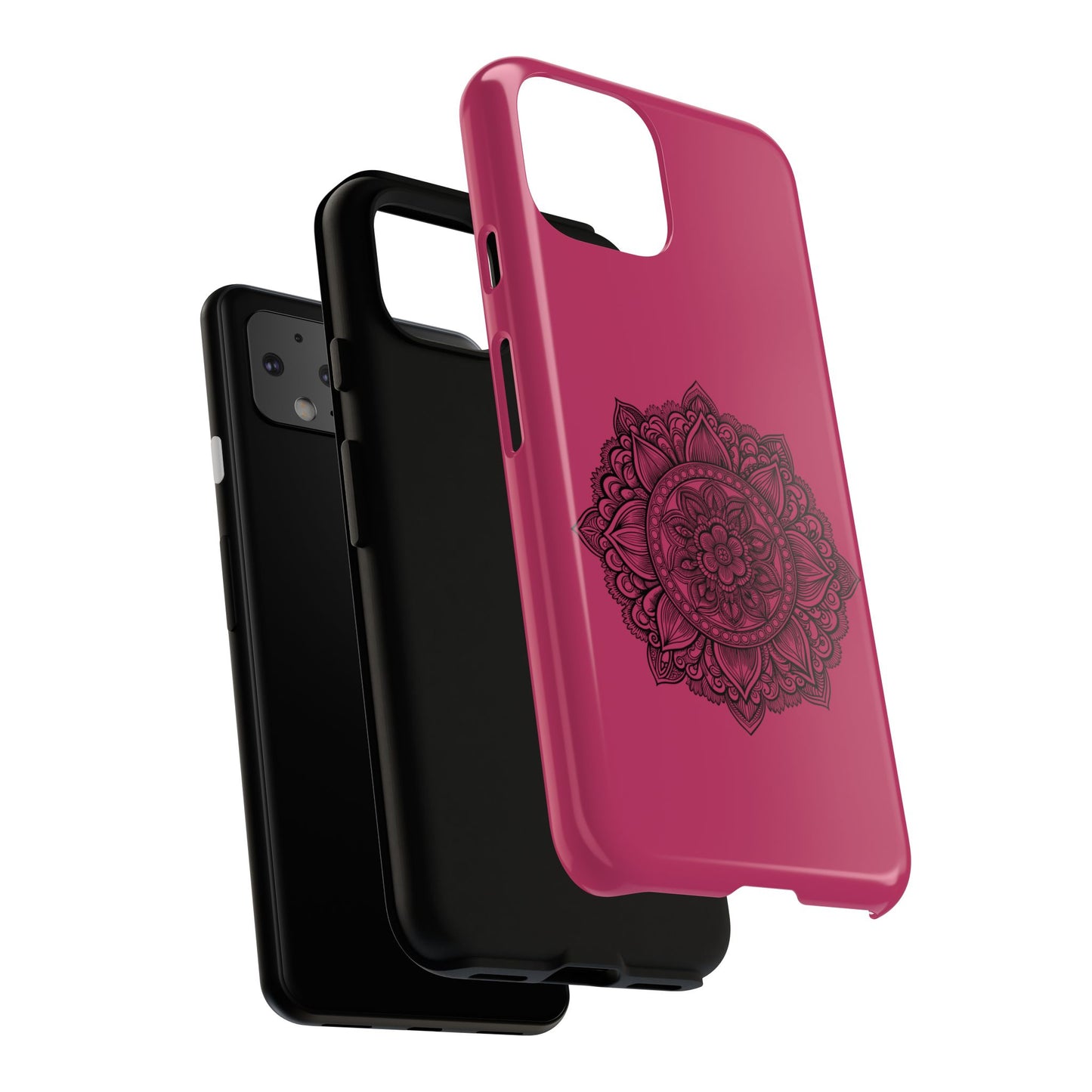 Vibrant Mandala Phone Case, Artistic Protection Cover, Gift for Her, Trendy Accessories, Birthday or Holiday Present