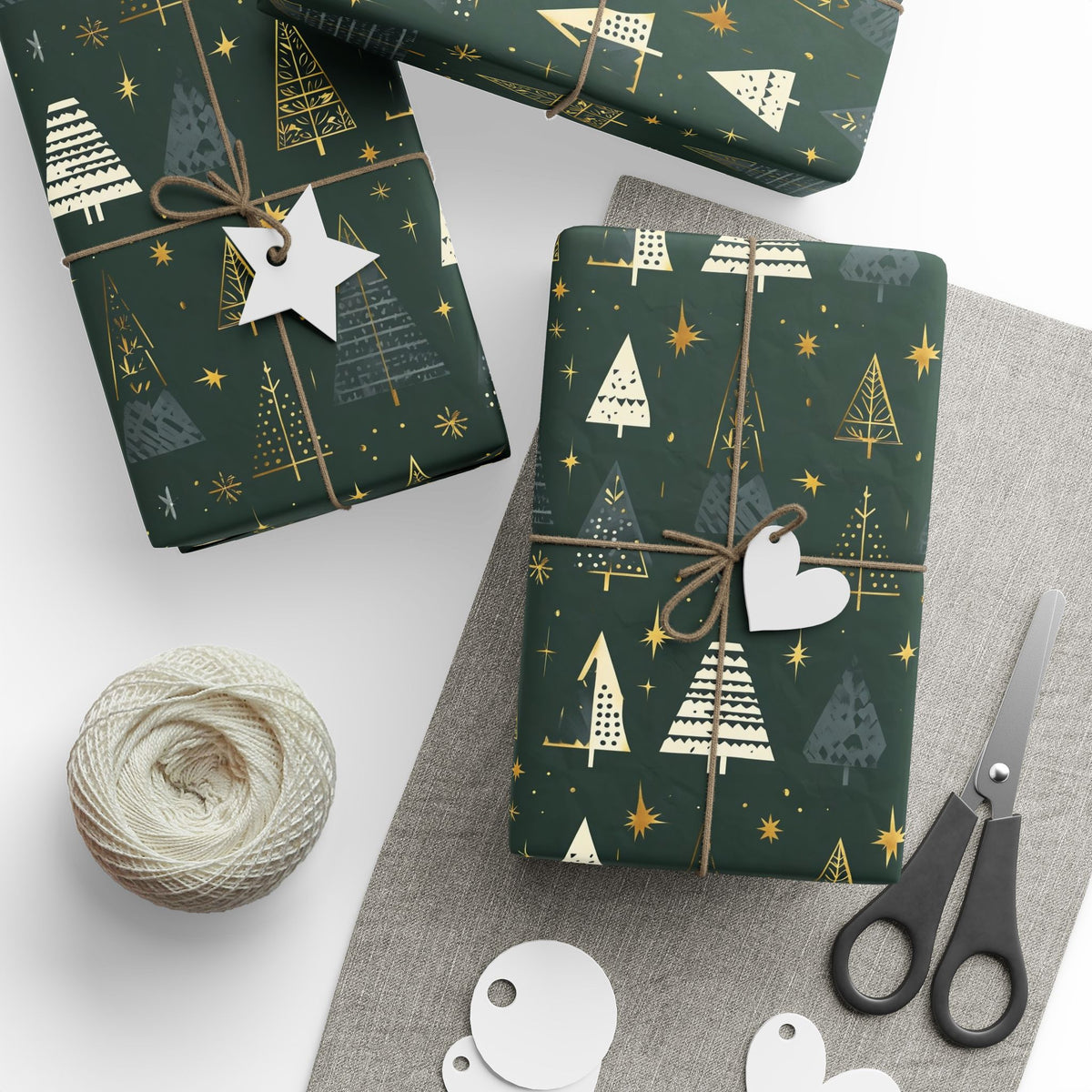 Festive Wrapping Paper - Holiday Gift Wrap, Christmas, Birthdays, Eco-Friendly, Special Occasions