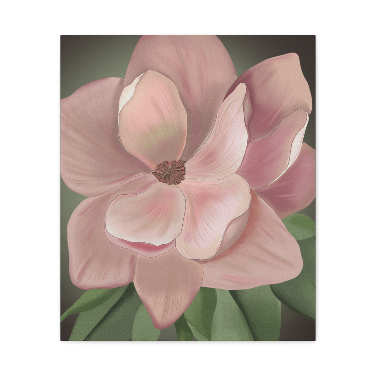 Matte Canvas, Stretched, 1.25" Pink Flowers