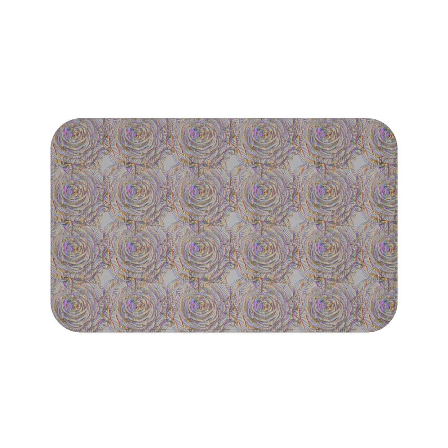 Elegant Floral Bath Mat, Rose Design, Home Decor, Bathroom Accessories, Gift for Her, Mothers Day, Wedding