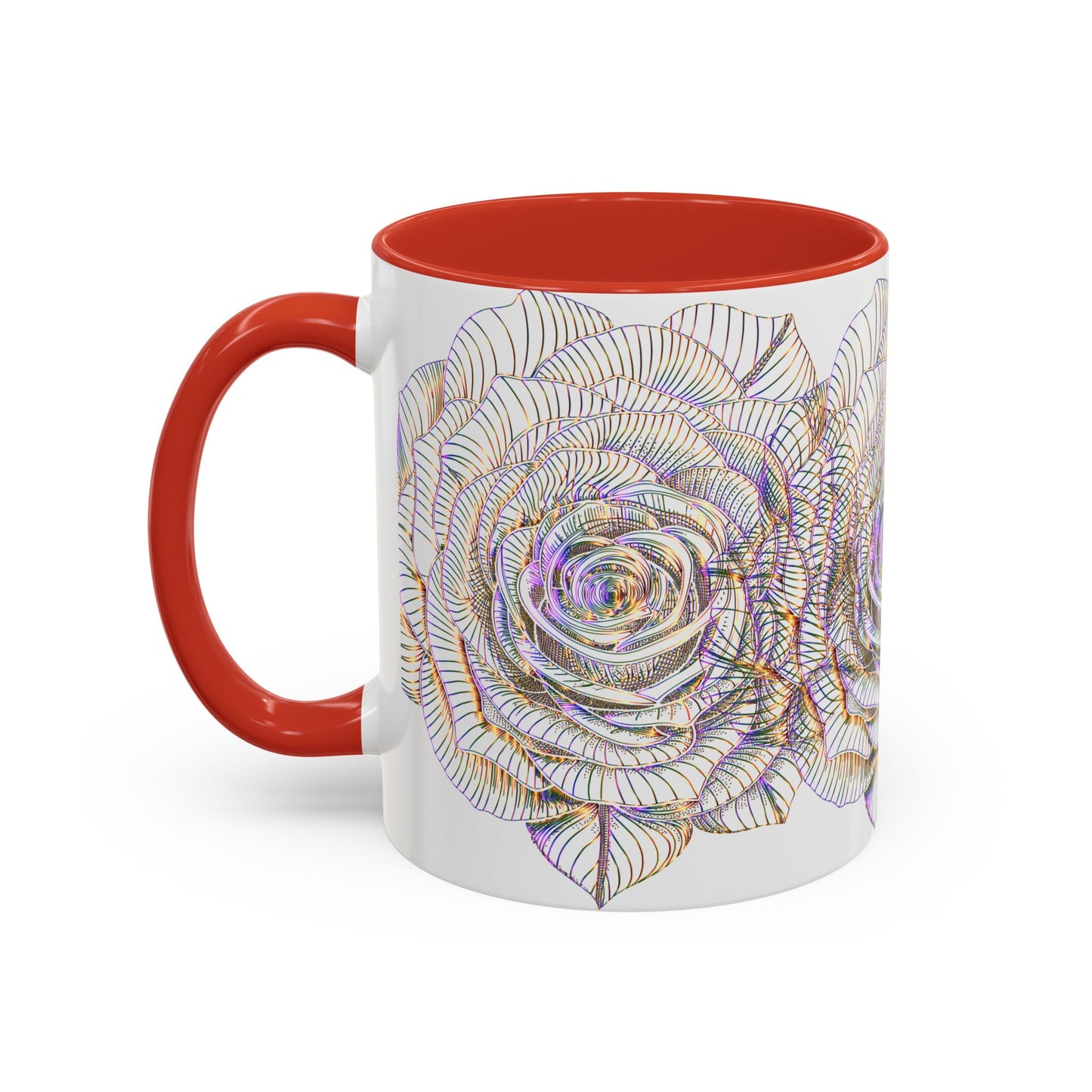 Holographic Floral Coffee Mug - Perfect Gift for Plant Lovers, Home Decor, Tea & Coffee Lovers, Mother's Day, Birthdays