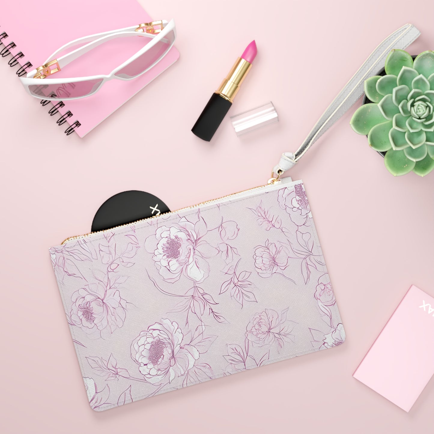 Floral Clutch Bag - Elegant Evening Purse