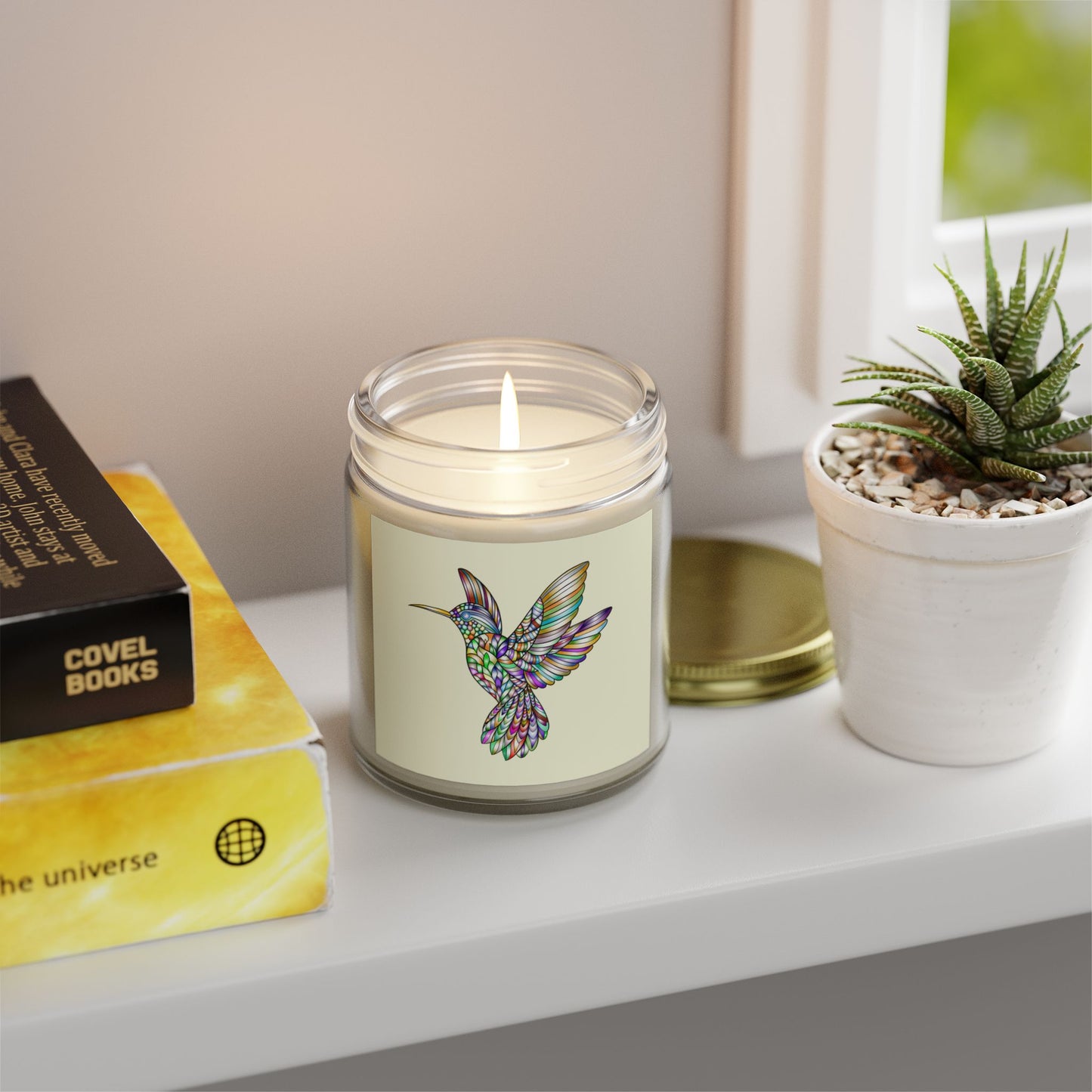 Colorful Hummingbird Scented Candle, Aromatherapy Candle, Gift Idea, Home Decor, Relaxation Candle, Eco-Friendly Wax
