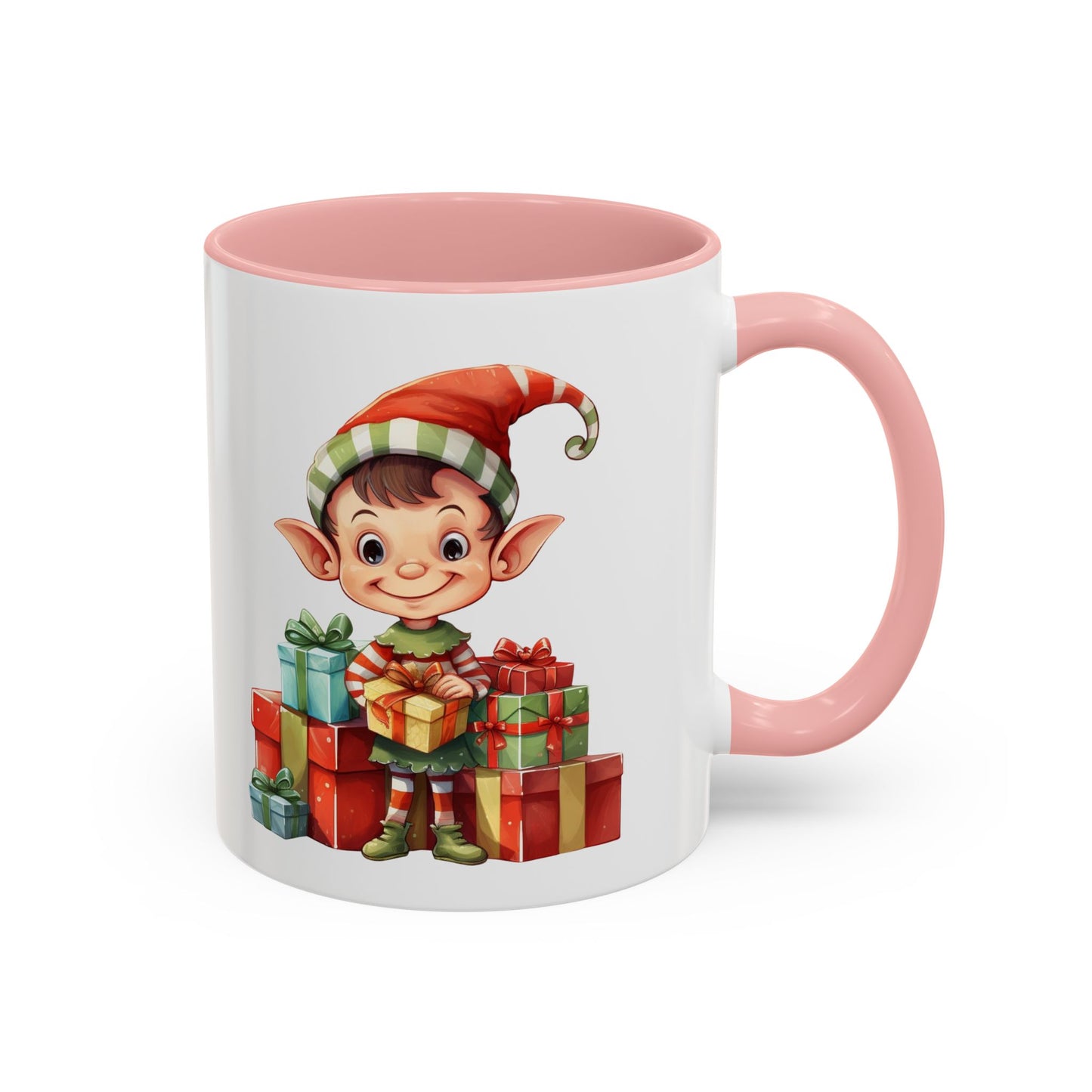 Holiday Elf Coffee Mug - Festive Gift Mug, Christmas Decor, Cute Elf Mug, Coffee Lover Gift, Winter Holiday Drinkware