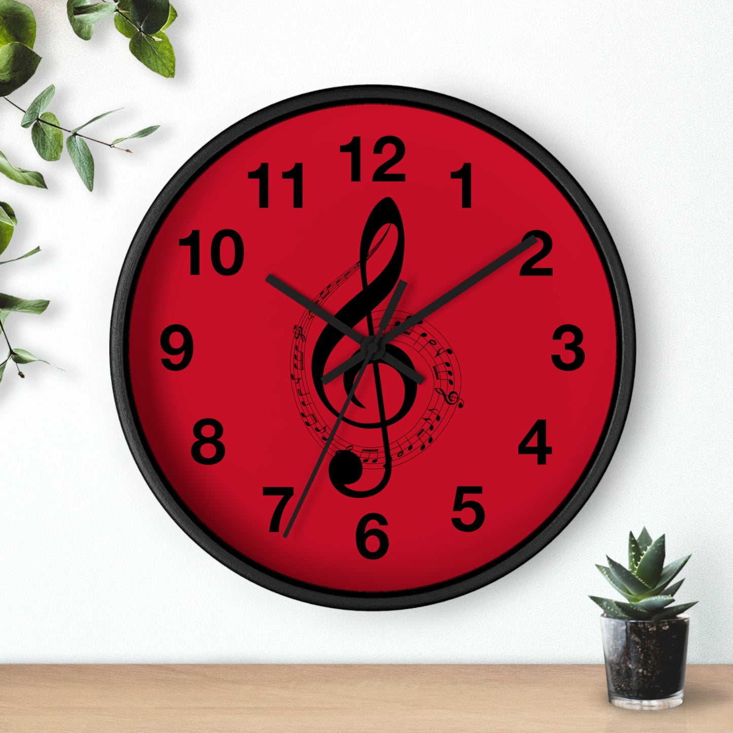 Musical Notes Wall Clock - Perfect for Music Lovers, Home Decor