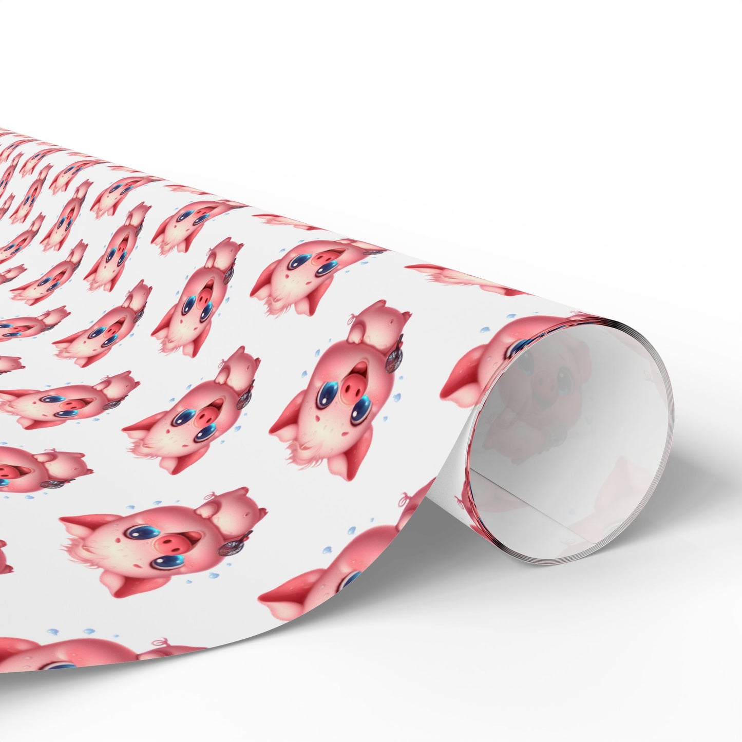 Cute Piggy Wrapping Paper, Gift Wrap for Birthdays, Baby Showers, Holidays, Kids Parties, Festive Occasions