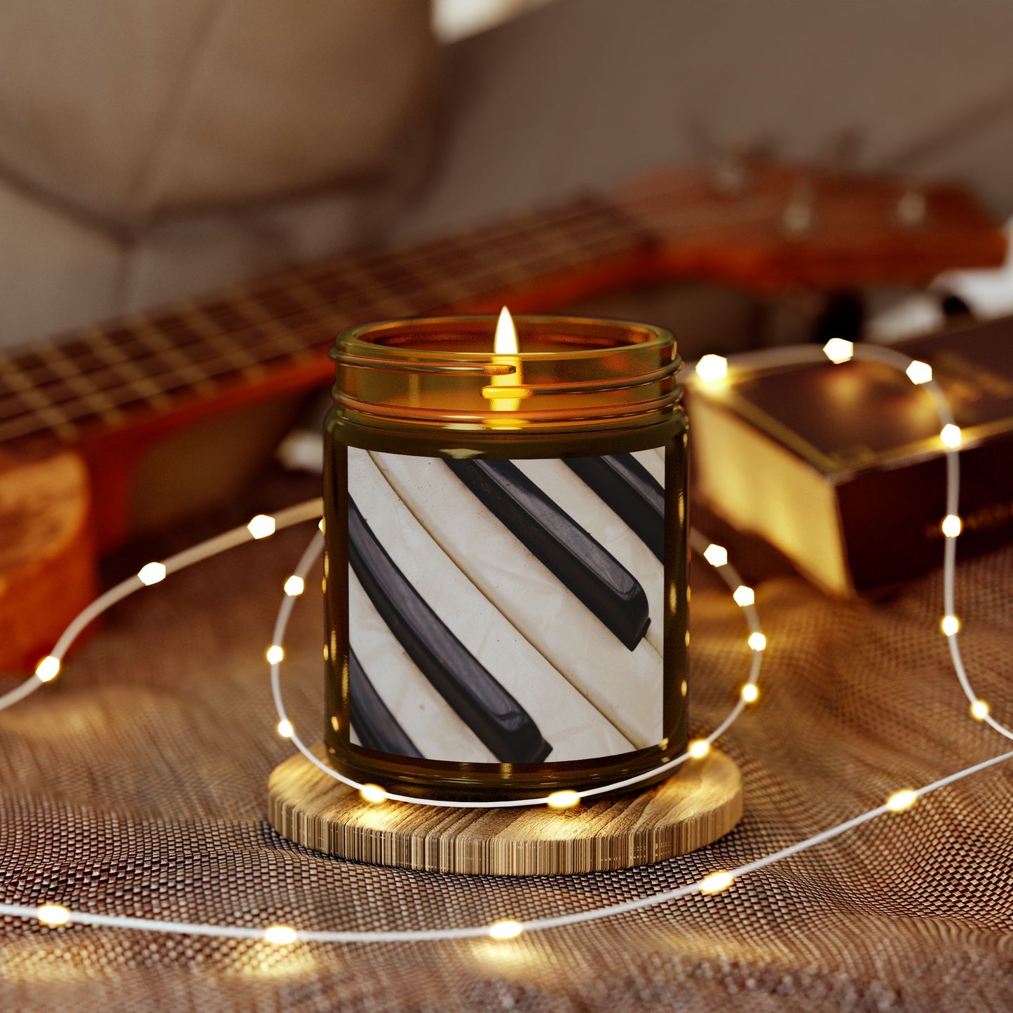 Piano Keys Scented Candles - Aromatic Bliss for Music Lovers, Relaxation, Home Decor, Gift for Musicians, Cozy Atmosphere