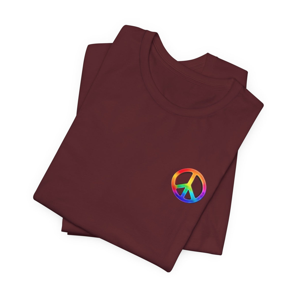 Peace Sign Tie-Dye Tee — Rainbow Hippie Peace Symbol T-Shirt