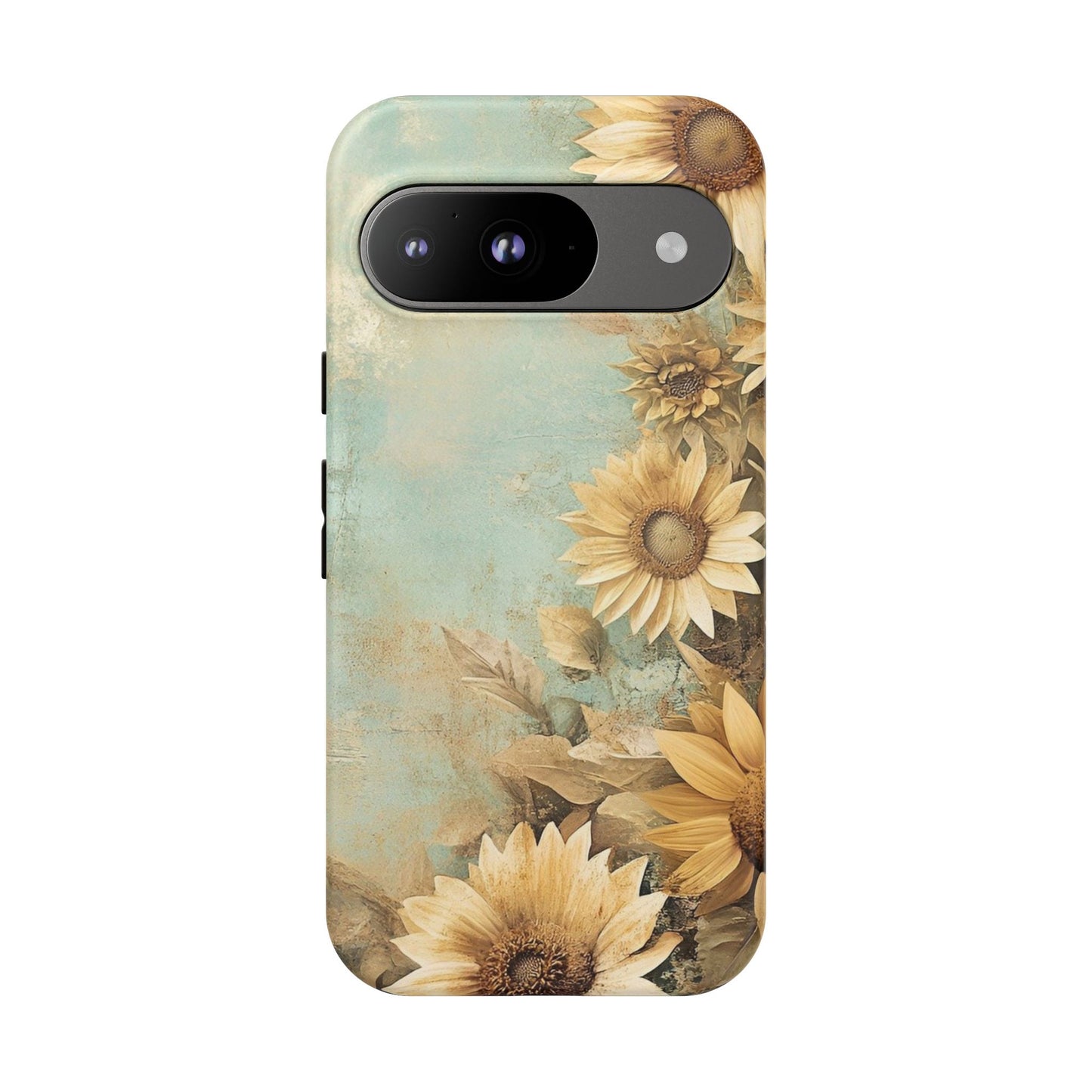 Sunflower Phone Case, Tough Shell Floral Cover, Nature Inspired Gift, Durable Protective Case, Perfect for Spring and Summer