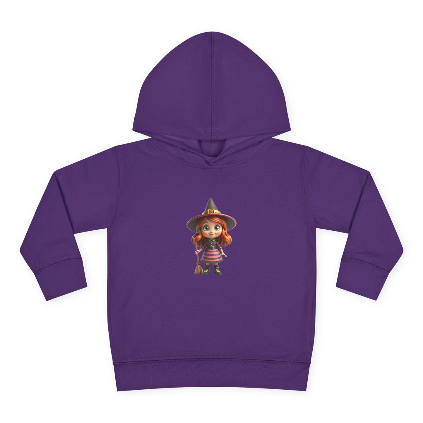 Toddler Witch Fleece Hoodie, Cute Kids Pullover, Halloween Costume, Cozy Toddler Apparel, Spooky Season Gear, Gift for Little Ones
