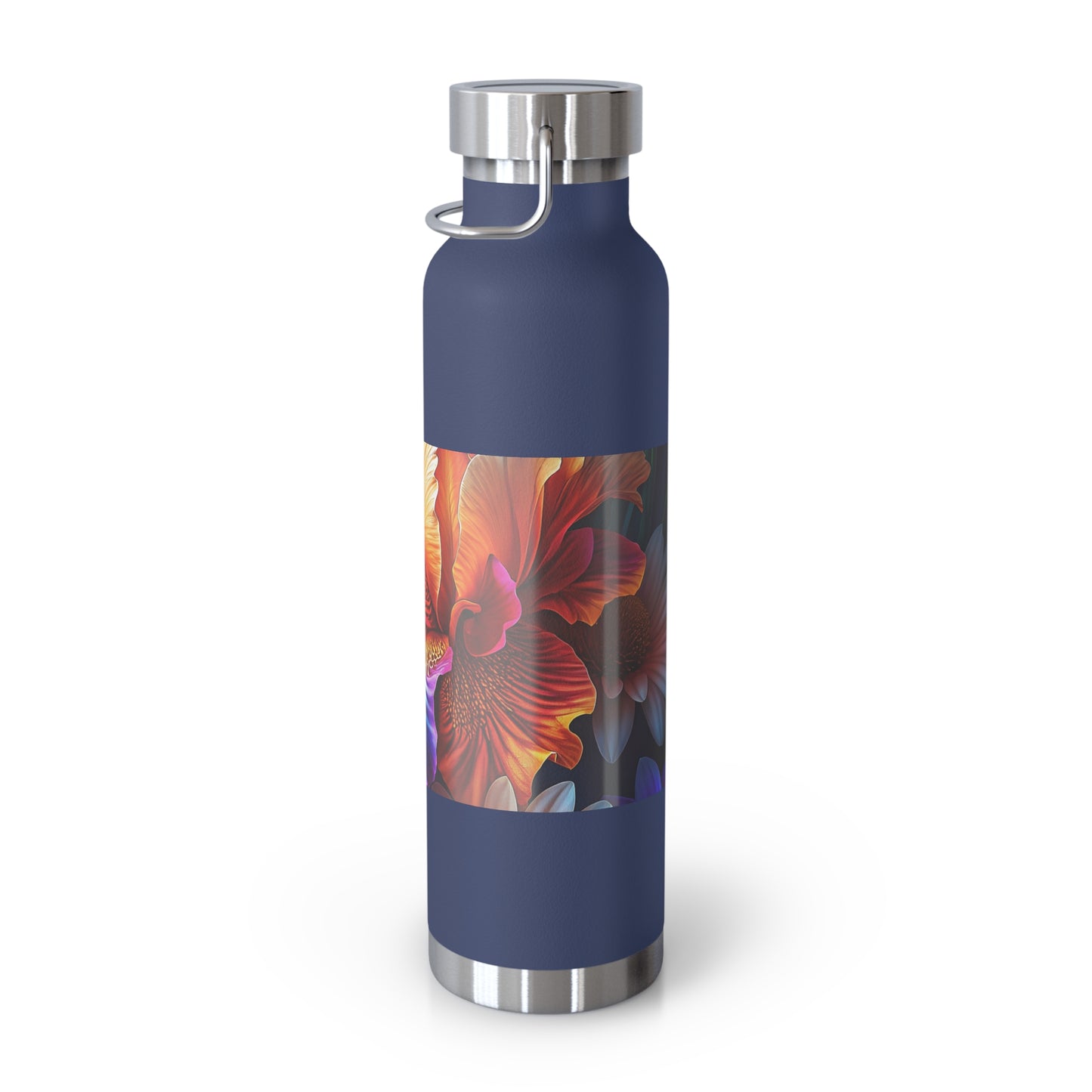Astrological Copper Insulated Bottle, Cosmic Travel Mug, Horoscope Water Bottle, Starry Flask, Unique Gift for Astrology Lovers