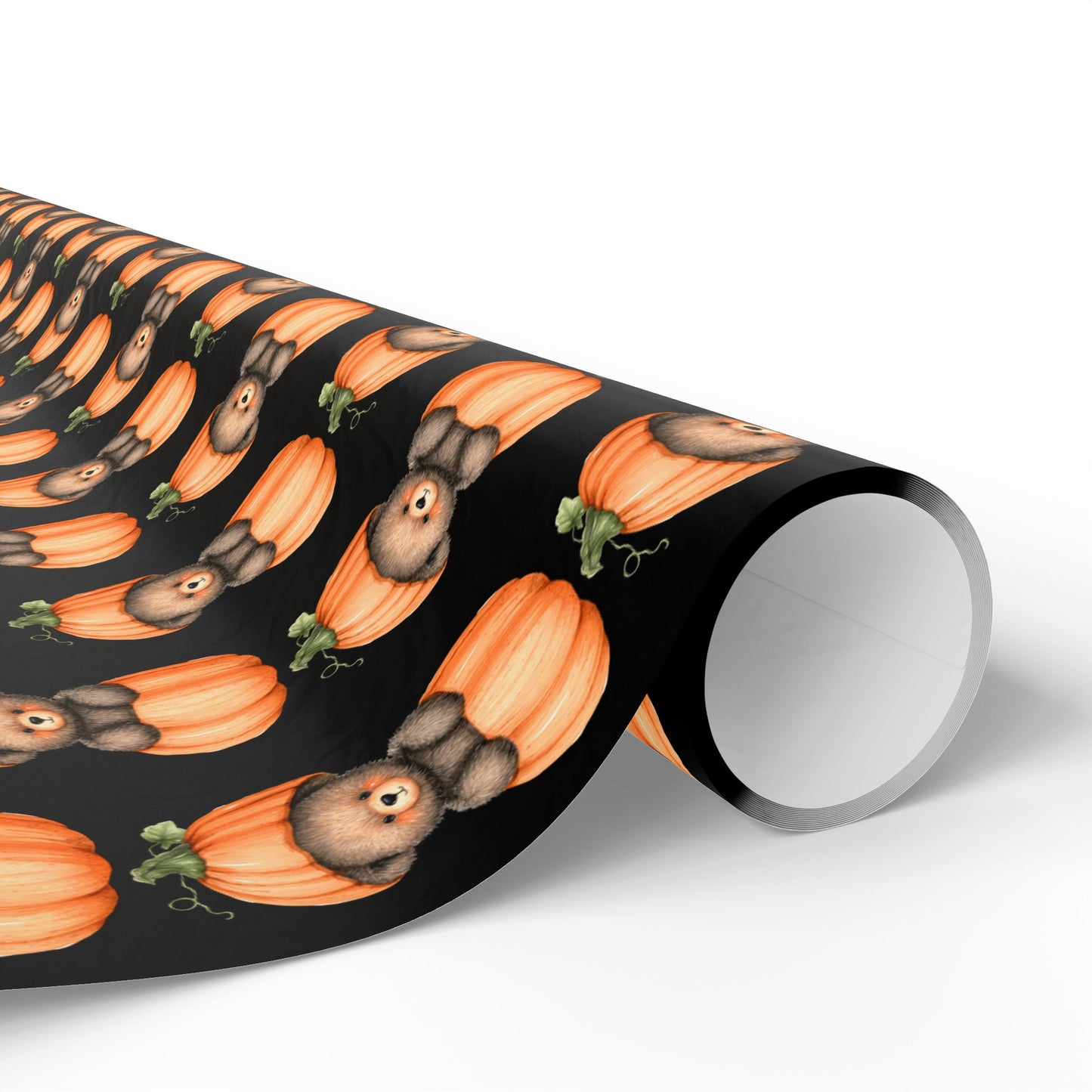 Halloween Pumpkin Wrapping Paper, Fall Gift Wrap, Spooky Decor, Autumn Celebration, Trick or Treat Packaging