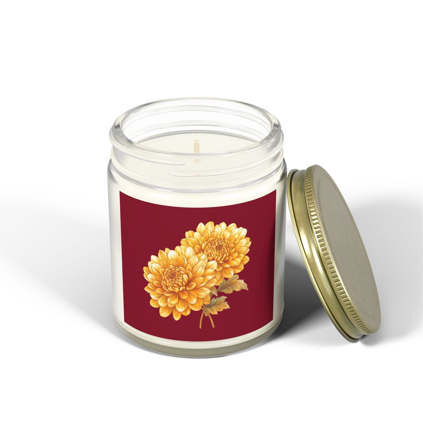 Floral Scented Candles - Hand-Poured Coconut Apricot Wax, Cozy Decor, Relaxation Gift, Home Fragrance, Gift for Her, Candle Lover