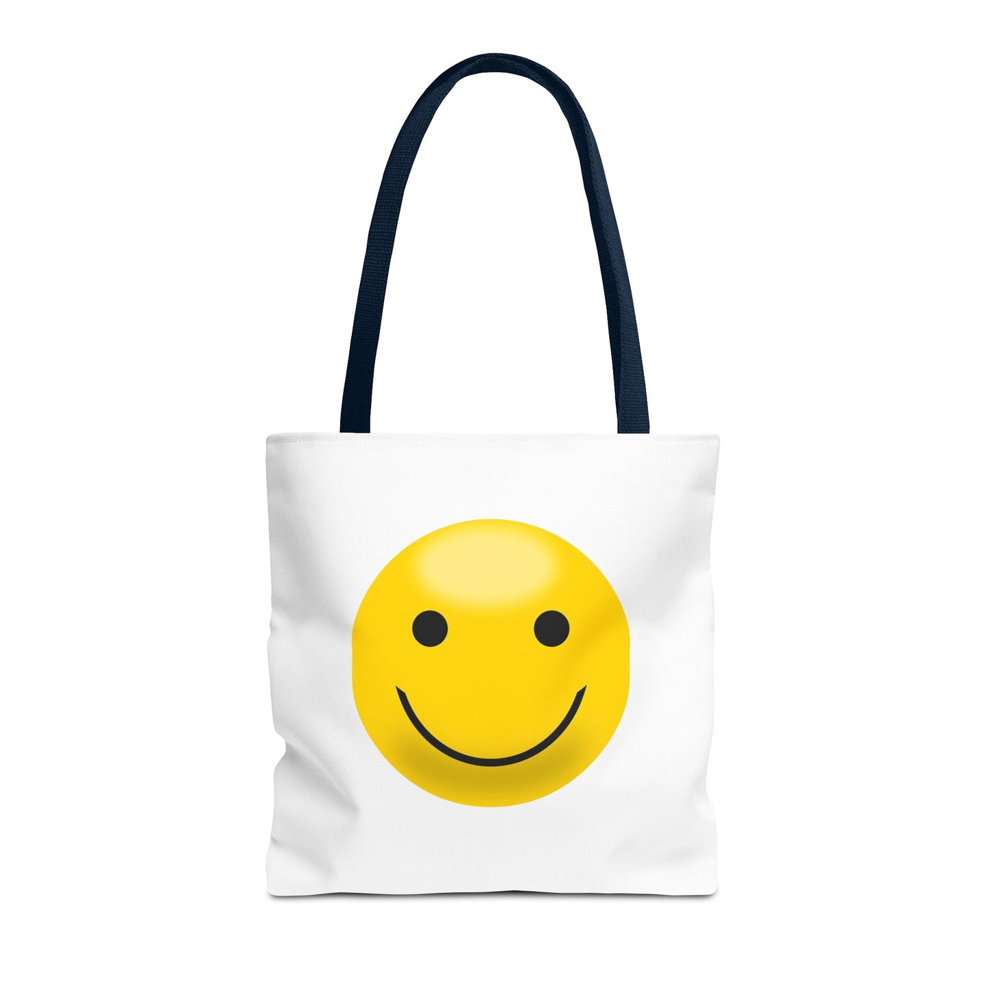 Smiley Face Tote Bag, Eco-Friendly Shopping Bag, Fun Beach Bag, Gift for Teens, Happy Tote for Everyday Use