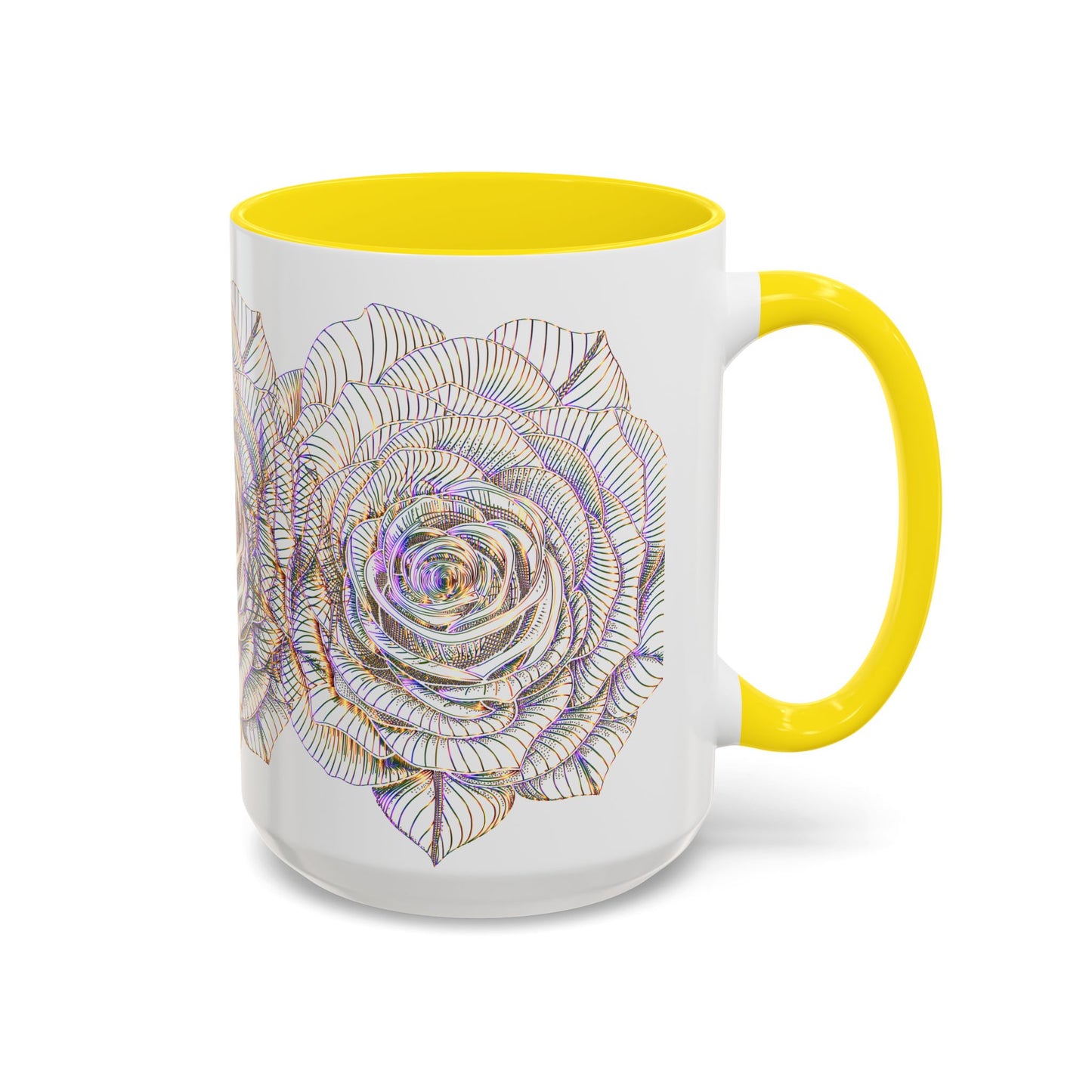 Holographic Floral Coffee Mug - Perfect Gift for Plant Lovers, Home Decor, Tea & Coffee Lovers, Mother's Day, Birthdays