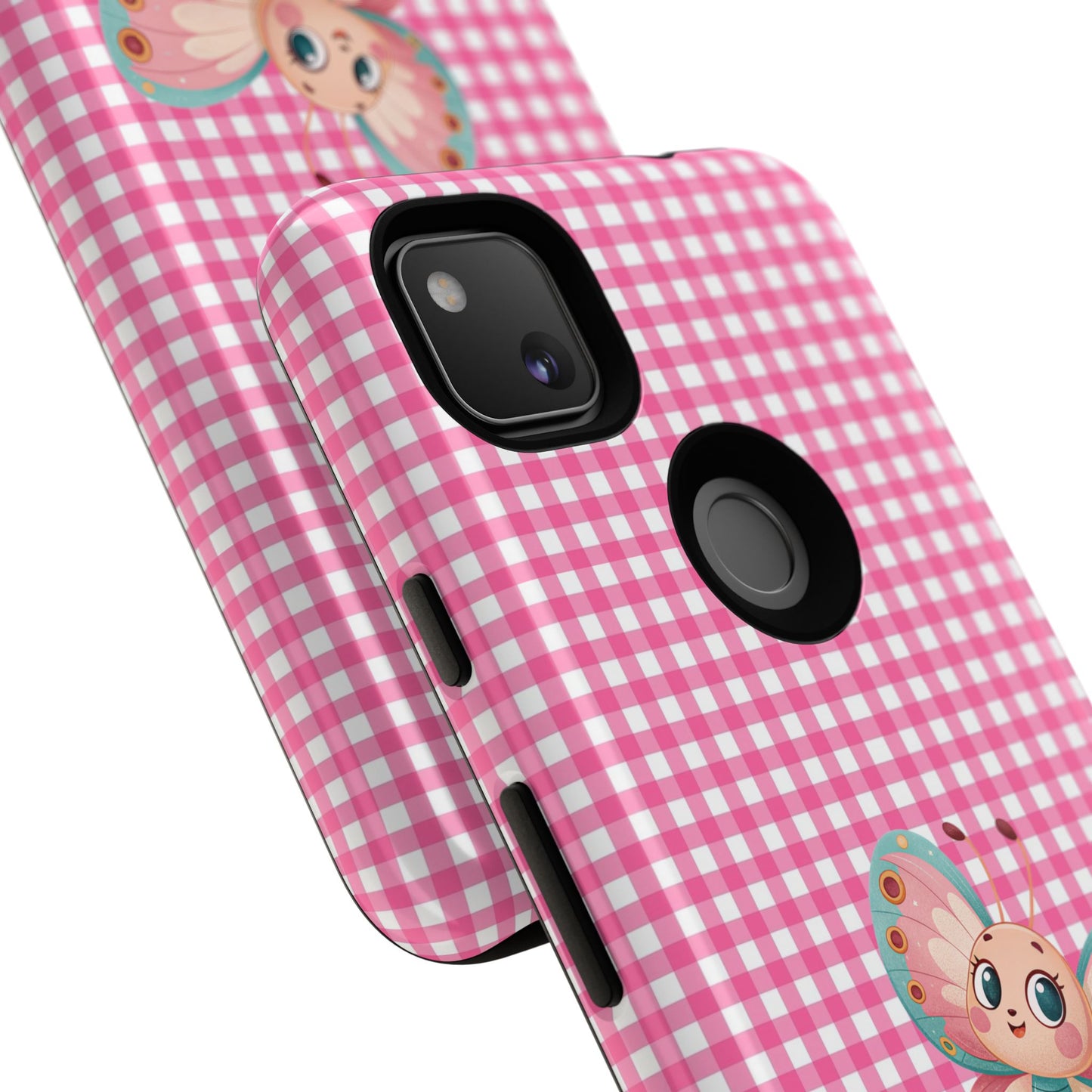 Cute Butterfly Phone Case, Tough Cases, Floral Phone Accessory, Gift for Her, Spring Fashion, Kids' Birthday Present, Pastel Aesthetic