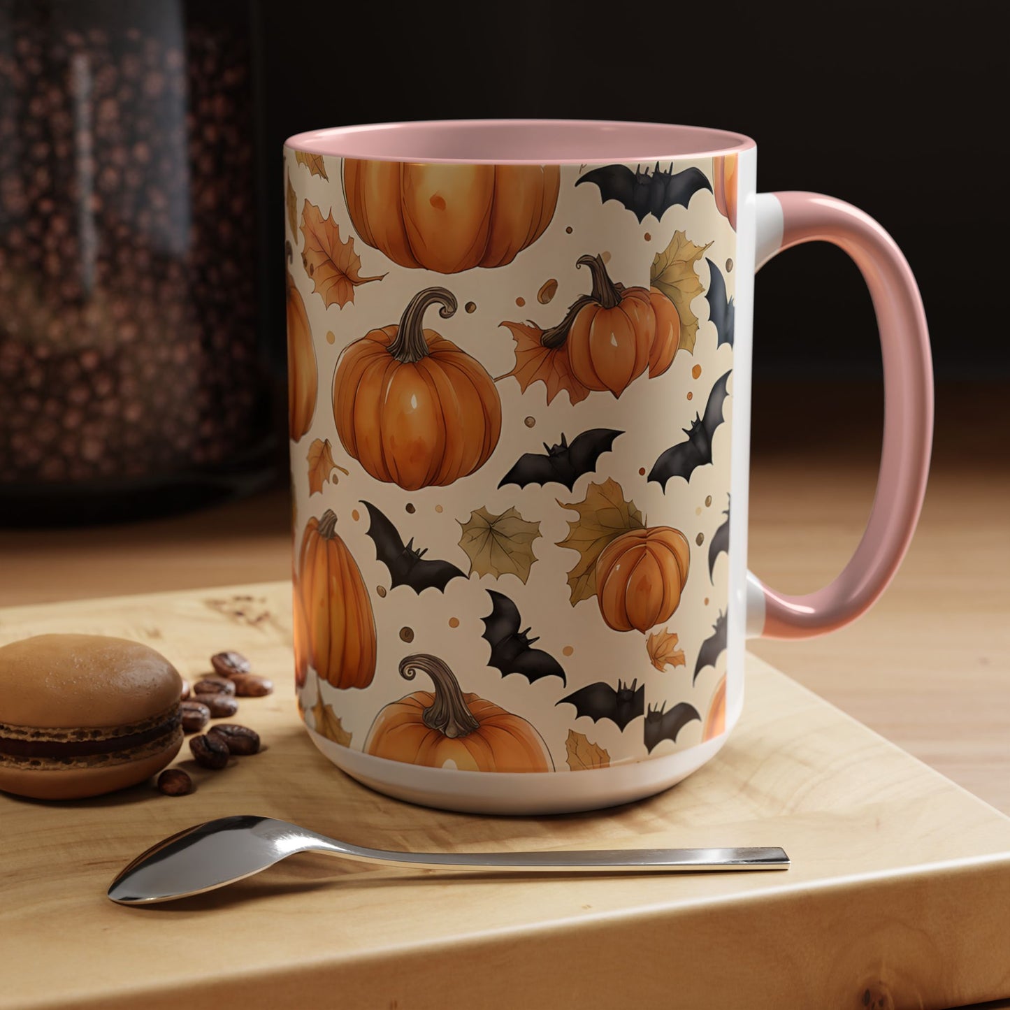 Pumpkin Halloween Coffee Mug, Fall Decor Mugs, Spooky Halloween Gifts, Autumn Drinkware, Seasonal Coffee Cups