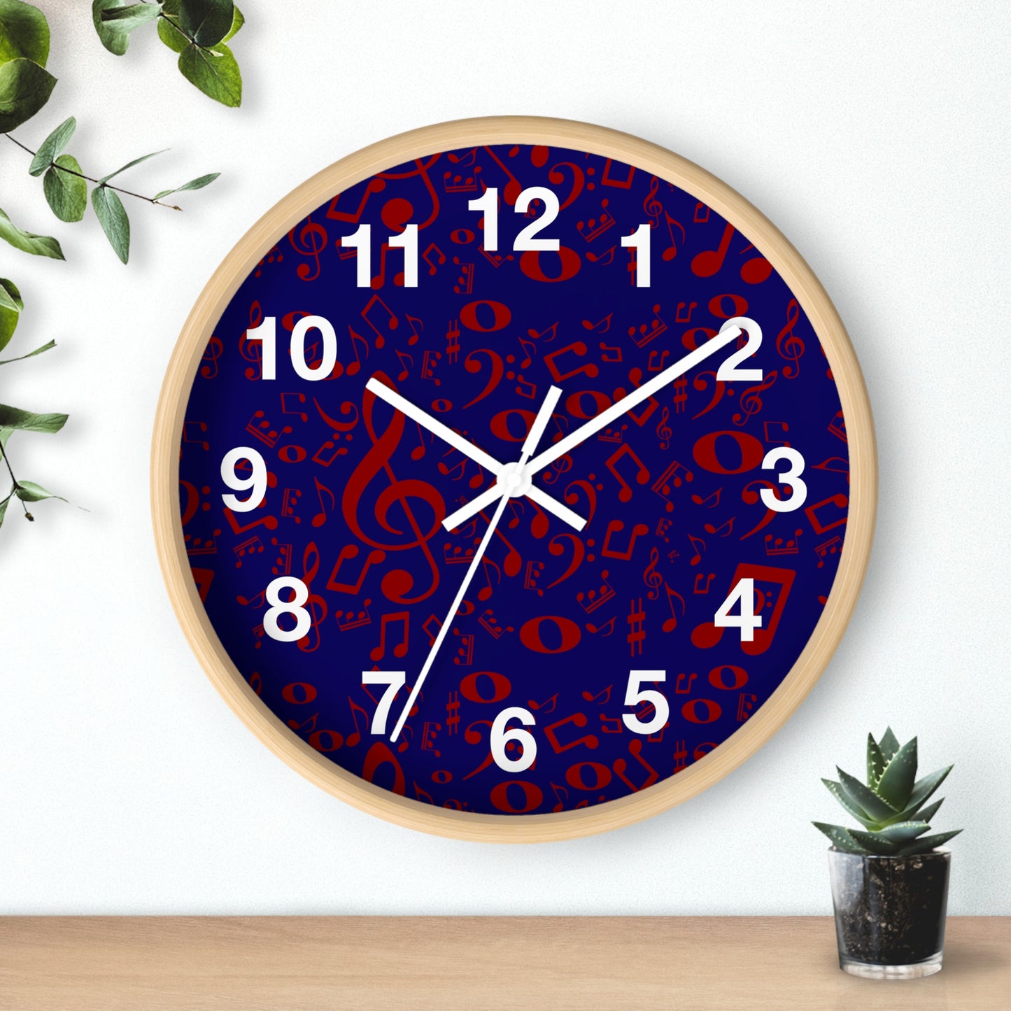Musical Notes Wall Clock - Perfect Gift for Music Lovers, Home Decor, Unique Clock, Musician Gift, Music-themed Wall Art