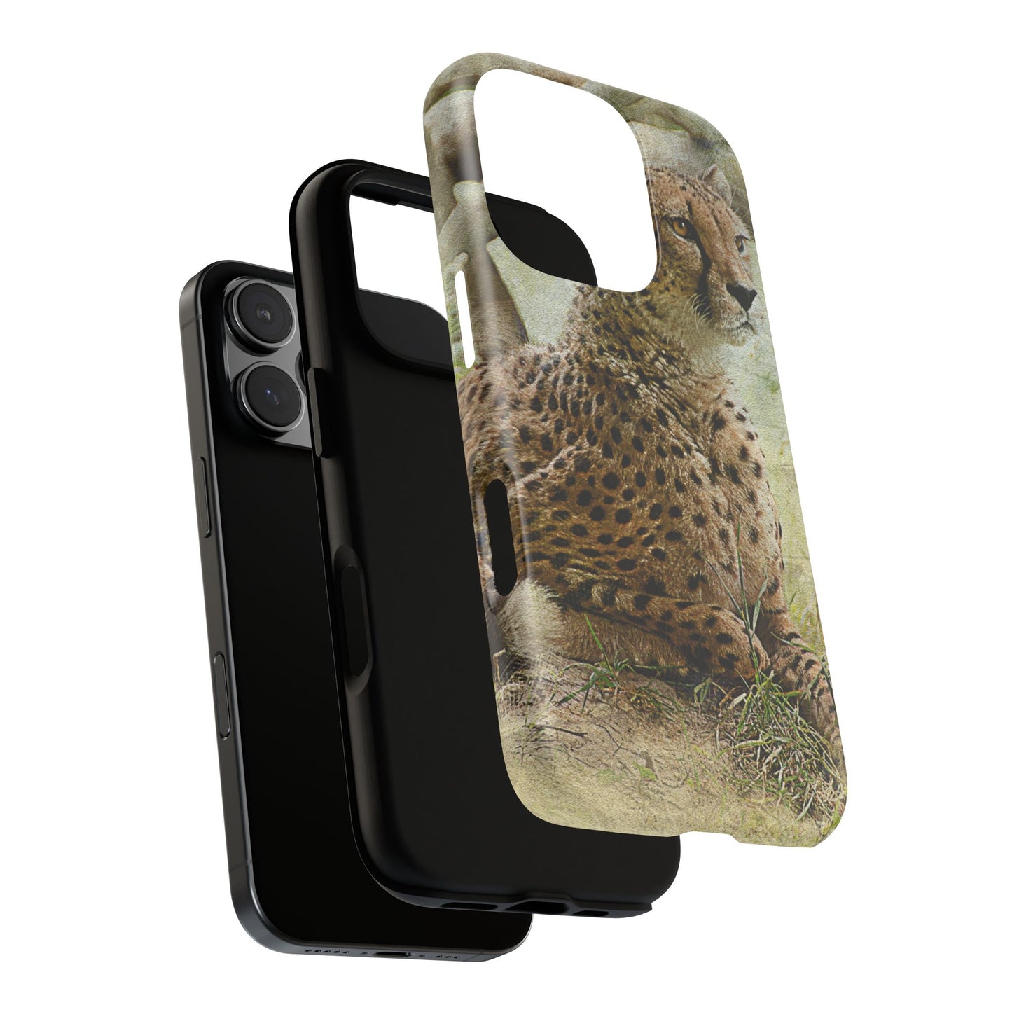 Cheetah Phone Case, Tough Cases, Animal Lover Gift, Wildlife Protection, Eco-Friendly Mobile Cover, Unique Phone Accessory