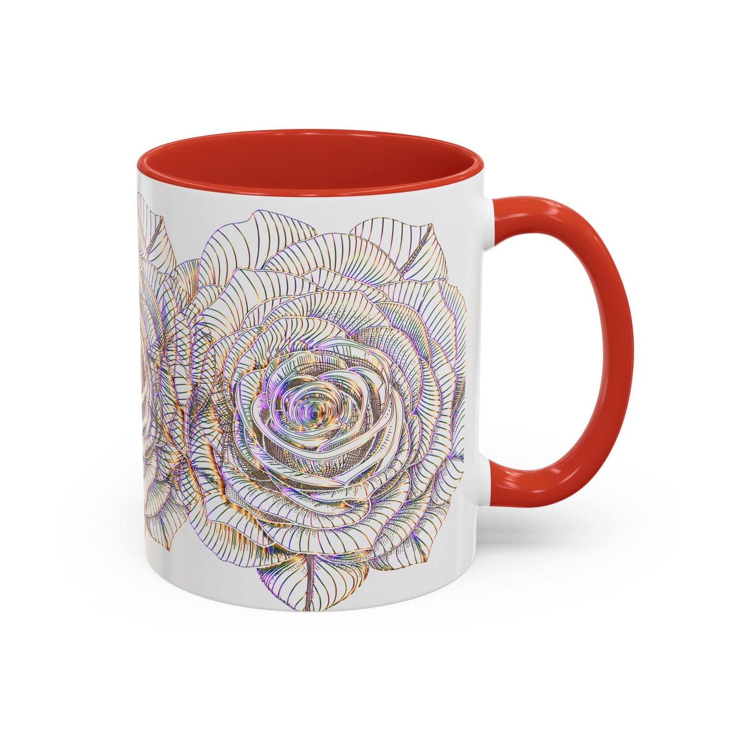 Holographic Floral Coffee Mug - Perfect Gift for Plant Lovers, Home Decor, Tea & Coffee Lovers, Mother's Day, Birthdays