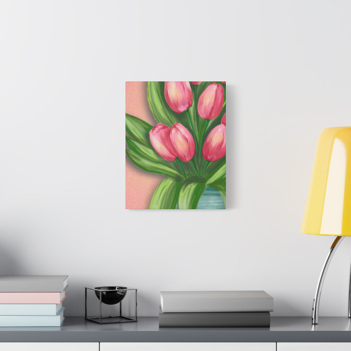 Matte Canvas, Stretched, 1.25" Tulips