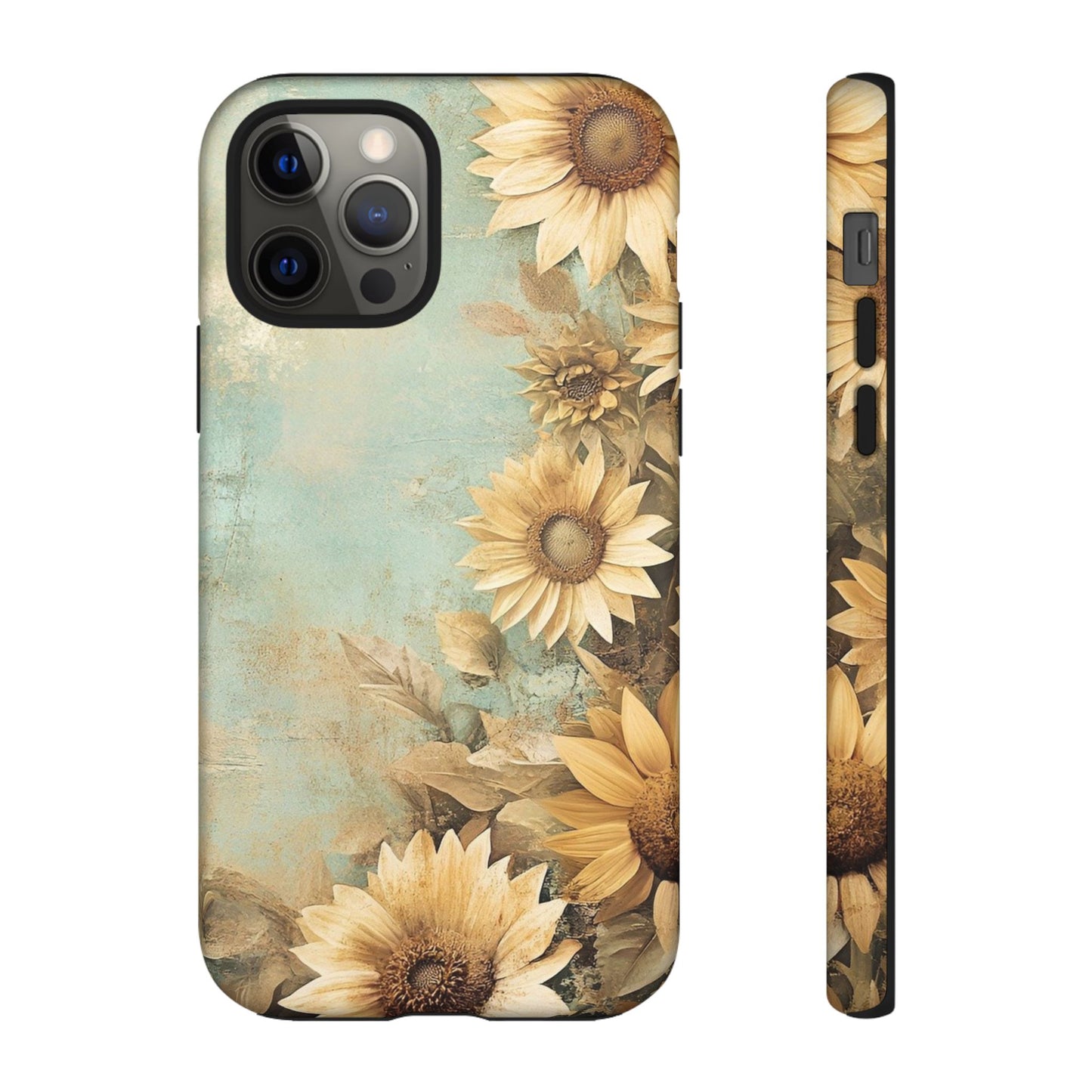 Sunflower Phone Case, Tough Shell Floral Cover, Nature Inspired Gift, Durable Protective Case, Perfect for Spring and Summer