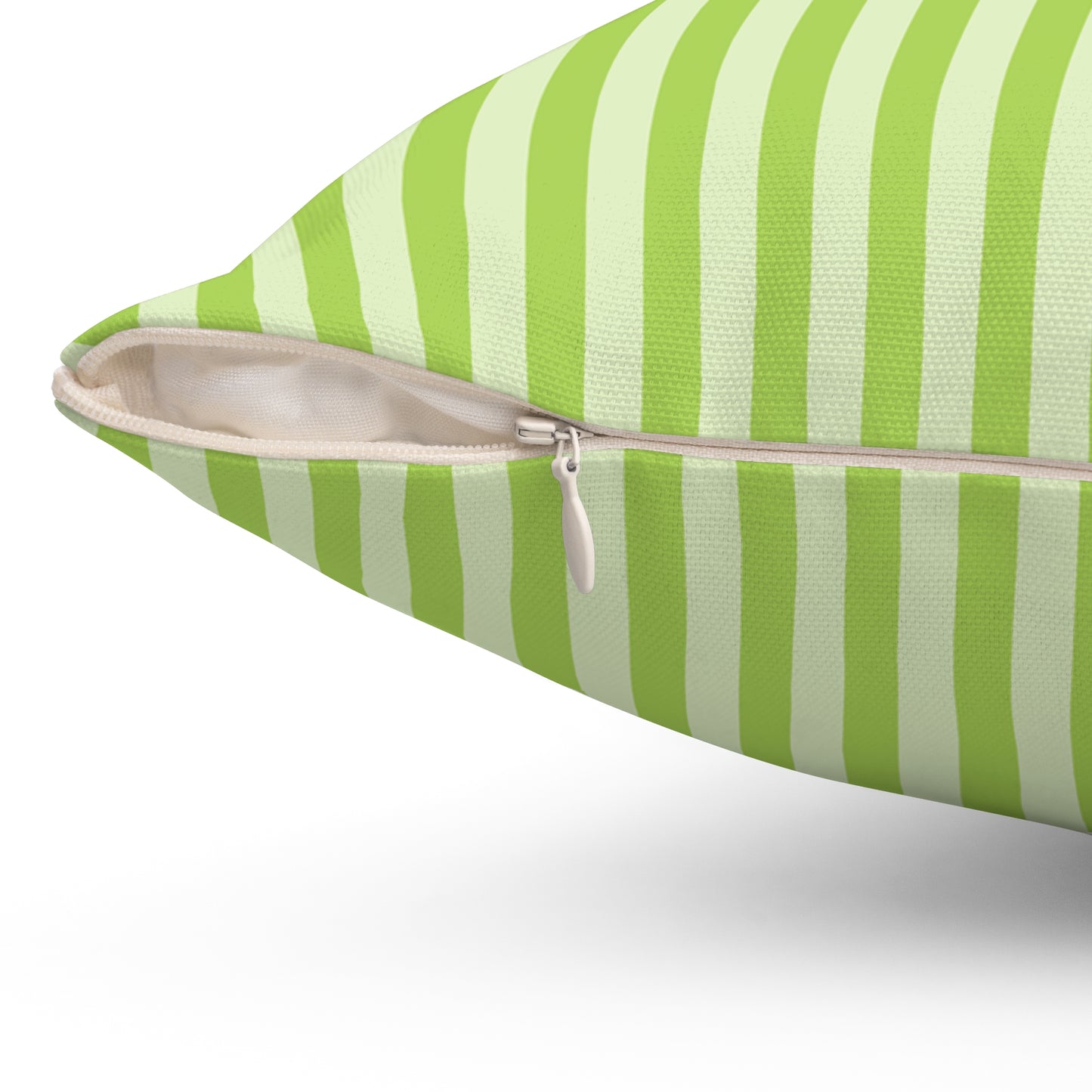 Fresh Green Striped Throw Pillow Decorative Cushion for Modern Living Room