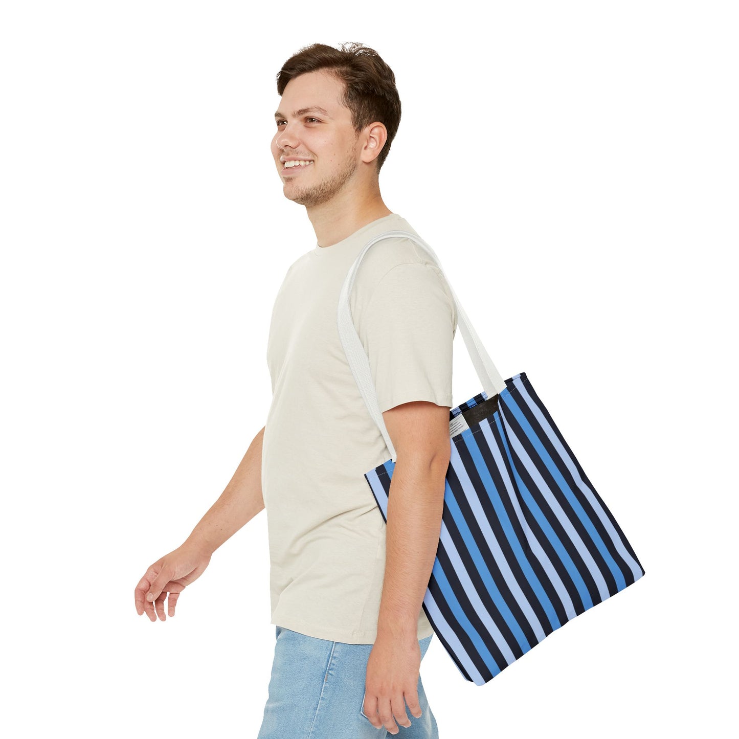 Stylish Striped Tote Bag, Beach Bag, Shopping Tote, Everyday Carryall, Reusable Grocery Bag, Gift for Her