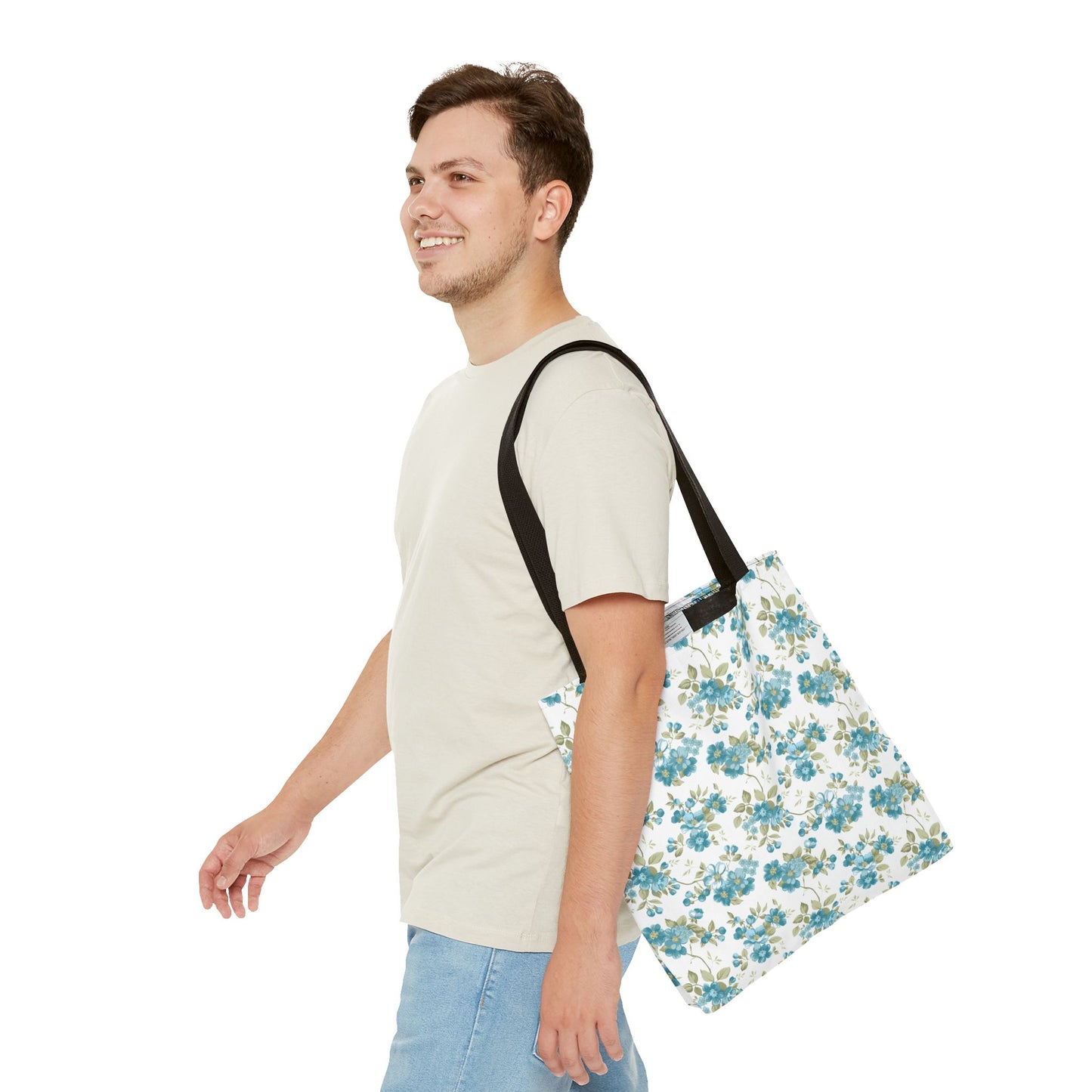 Floral Design Tote Bag | Reusable Shopping Bag, Beach Tote, Eco-Friendly Bag, Gift for Her, Travel Organizer