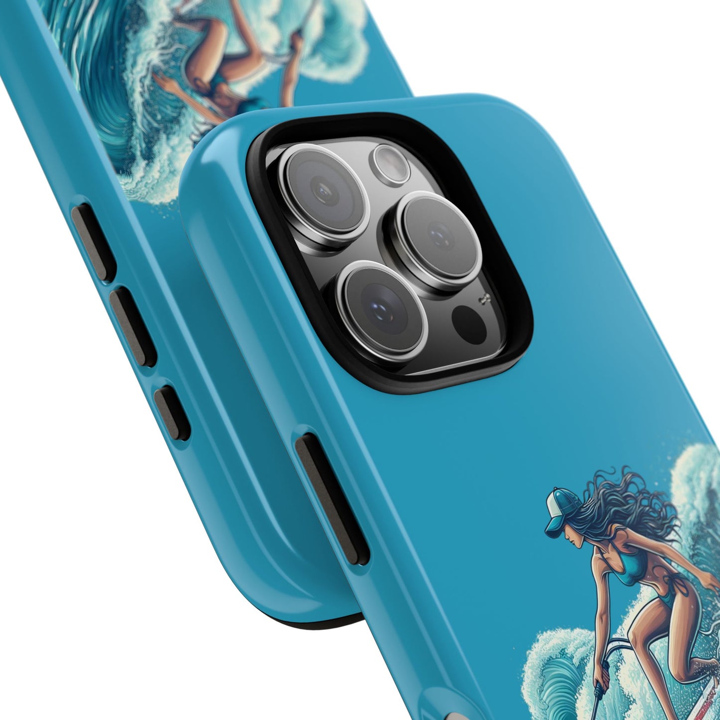 Surfing Phone Case, Coastal Vibes Phone Cover, Tough Cases for Beach Lovers, Ocean Art Phone Accessories, Summer Gift Idea