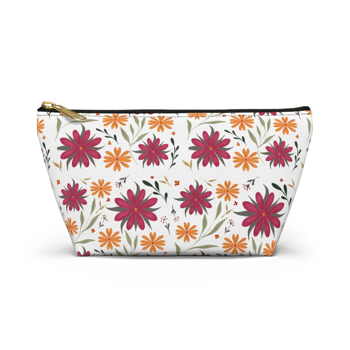 Floral Accessory Pouch - Ideal Travel Makeup Bag, Toiletry Organizer, Gift for Her, Eco-Friendly, Everyday Essentials