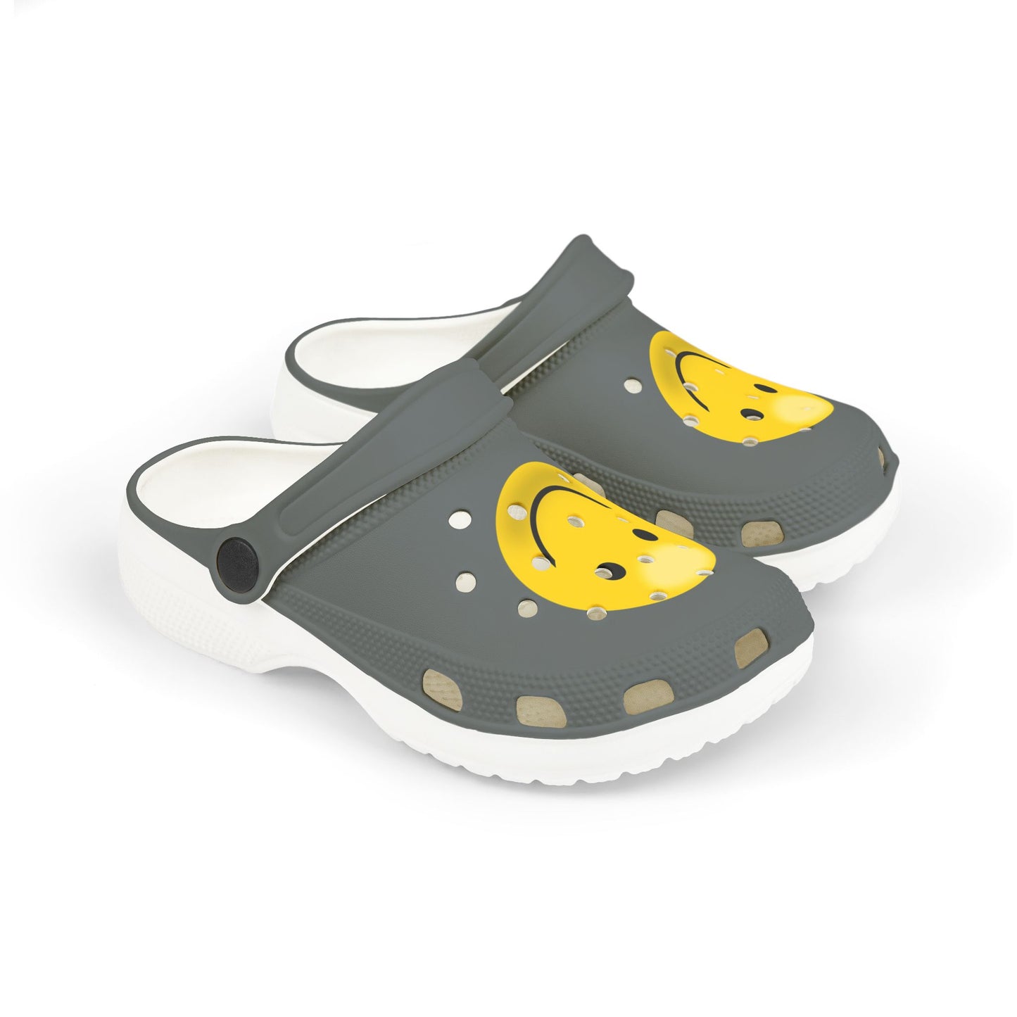 Smiley Face Clogs, Kid's EVA Foam Shoes, Comfortable Summer Footwear, Fun Playtime Shoes, Gift for Kids, Cute Garden Clogs