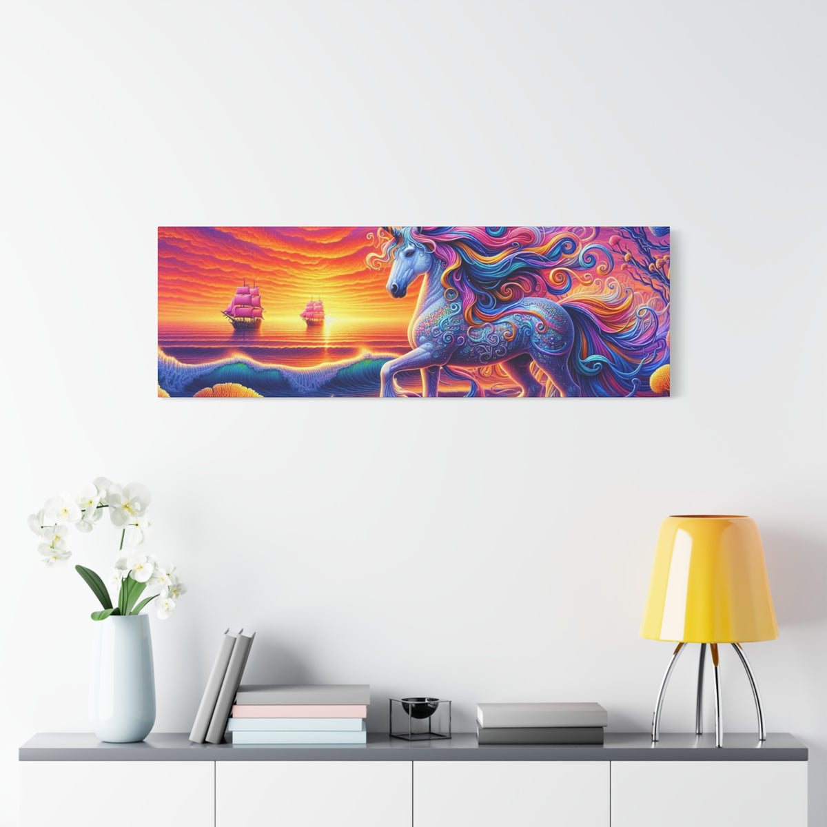 Matte Canvas, Stretched, 1.25" Unicorn