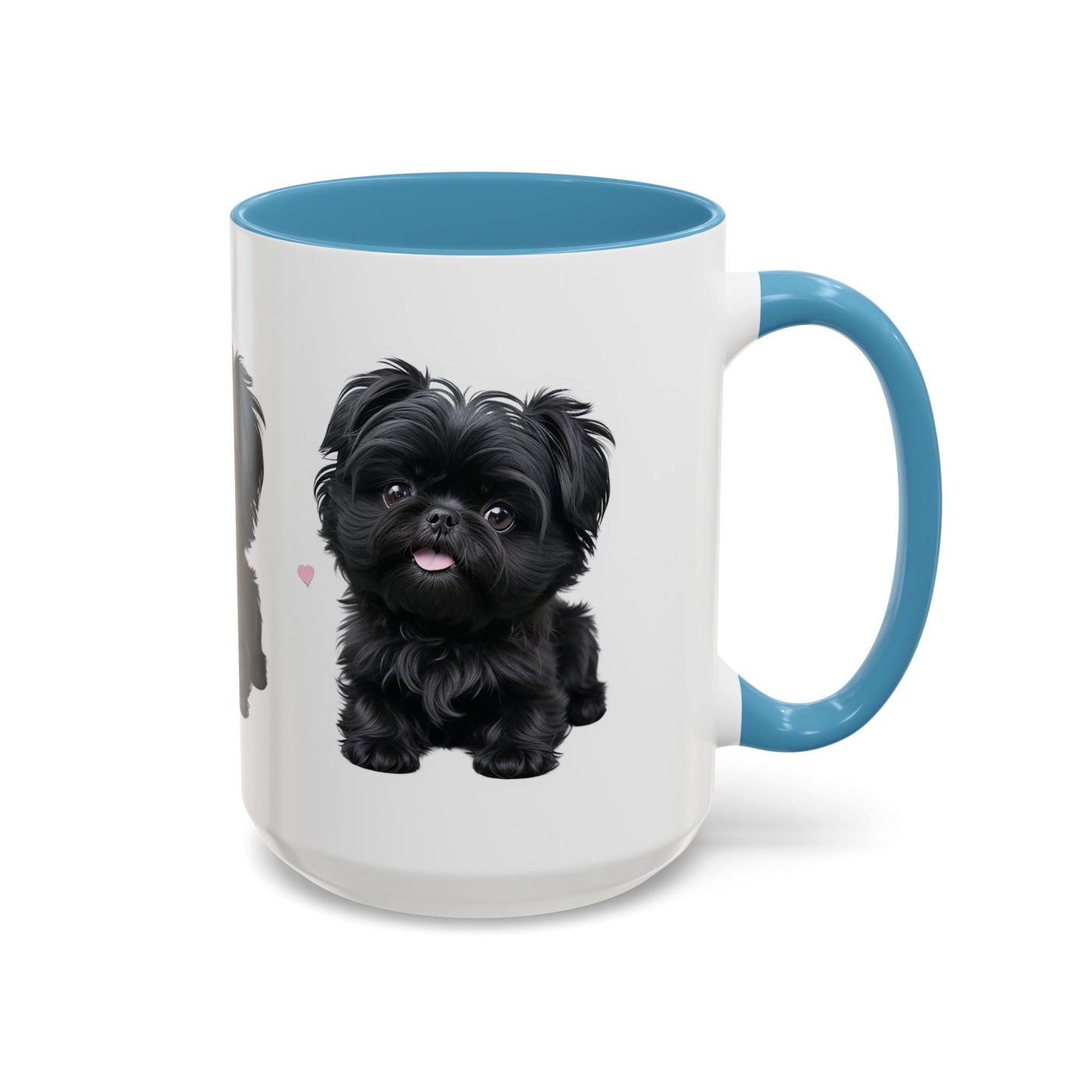 Cute Pug Accent Coffee Mug, Pet Lover Gift, Coffee Cup, Dog Mom Mug, Black Dog Ceramic Mug